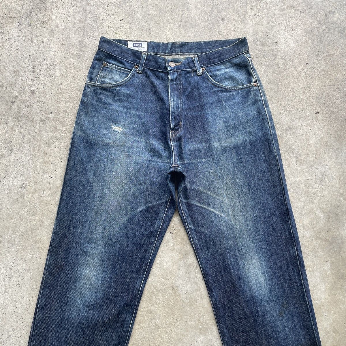 Japanese Brand W32 Vintage Edwin 403 Faded Jeans Denim Pants Size US 32 / EU 48 - 3 Thumbnail