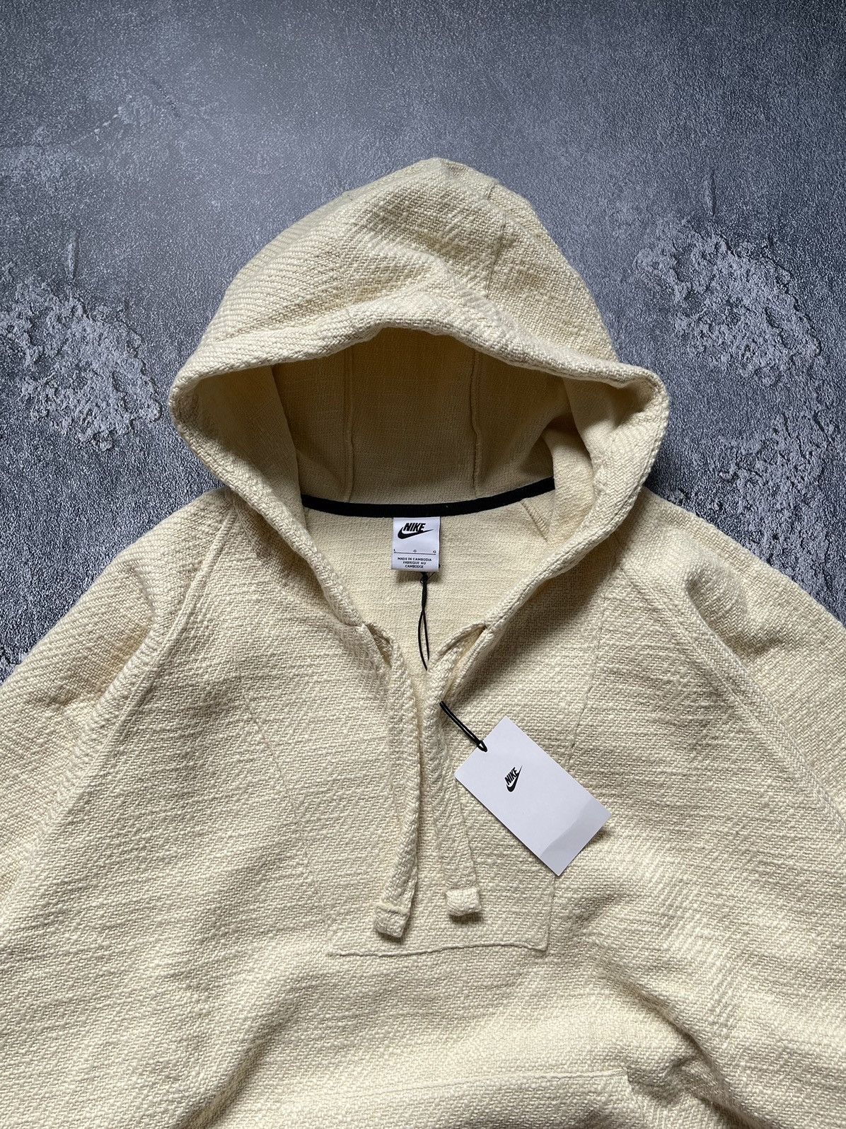 Nike × Stussy New❗️ 2022 Nike X Stussy Oversize NRG Fossil Pullover Hoodie Size US L / EU 52-54 / 3 - 7 Thumbnail