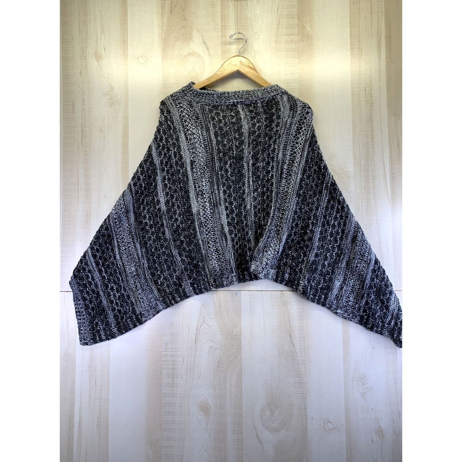 Vintage VINTAGE Simply Noelle Steel Gray Knit Versatile Wrap Womens OS NWT-6742 Size ONE SIZE - 3 Thumbnail