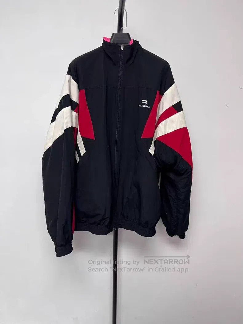 Balenciaga Balenciaga Contrast Stripe Zipper Long Sleeve Jacket Size US L / EU 52-54 / 3 - 1 Thumbnail