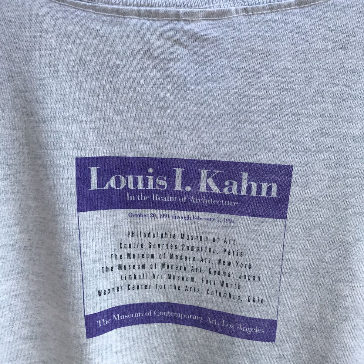 Arts & Science Vintage 90s LOUIS I KAHN art museum tee Size US XL / EU 56 / 4 - 4 Thumbnail