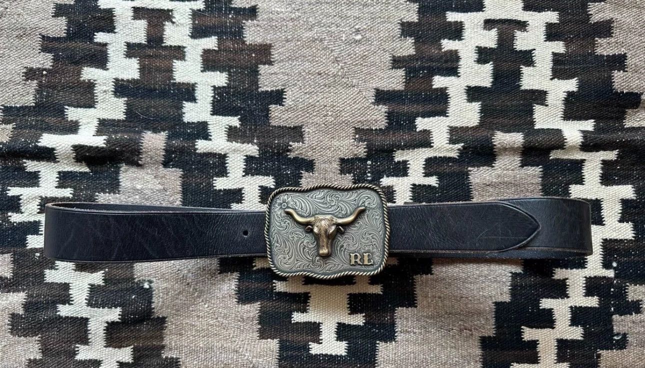 Polo Ralph Lauren Ralph Lauren RRL Western Bull Head Belt Buckle No Belt Size ONE SIZE - 1 Thumbnail