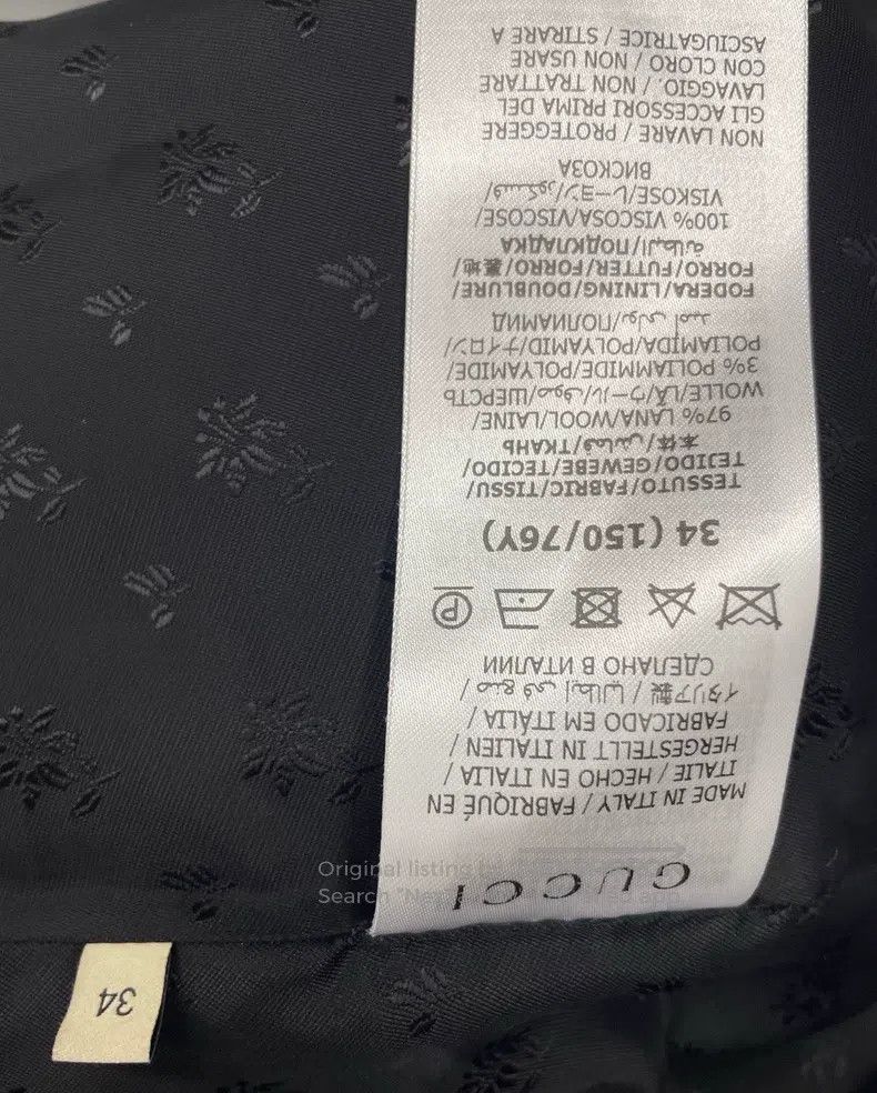 Gucci Gucci Round-neck woollen coat with a thousand-bird check Size XXS / US 00 / IT 34 - 6 Thumbnail