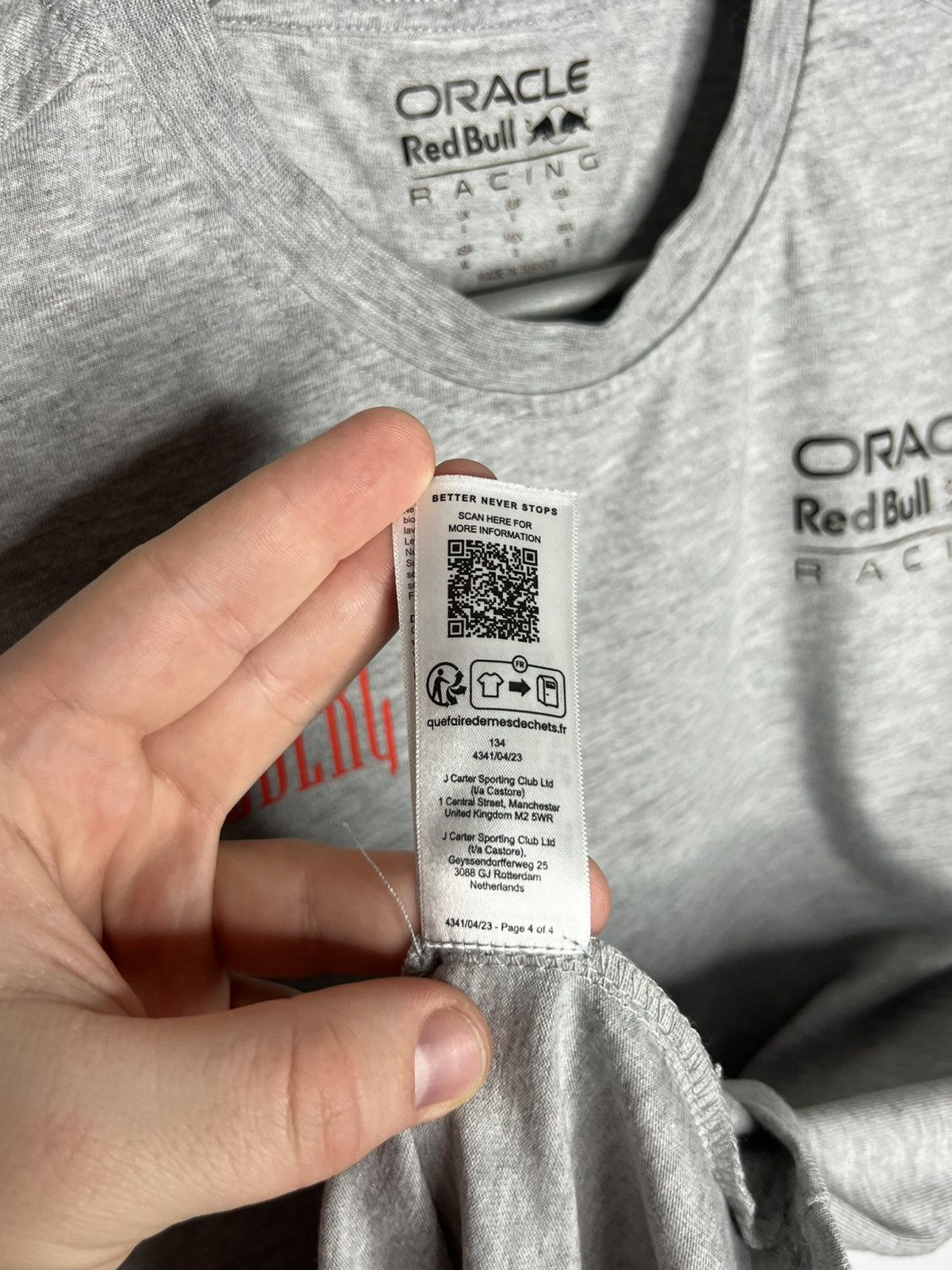 Red Bull Red Bull Spielberg Oracle Racing Big Logo Tee T-Shirt F1 Size US L / EU 52-54 / 3 - 10 Thumbnail