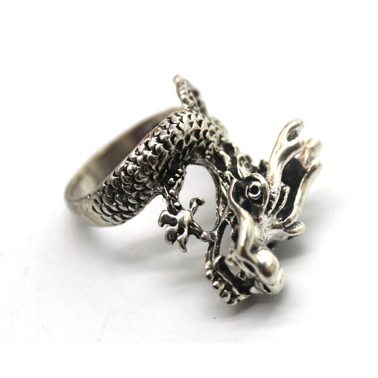 Other Silvertone Chinese Dragon Ring • Size 11 Size ONE SIZE - 2 Thumbnail