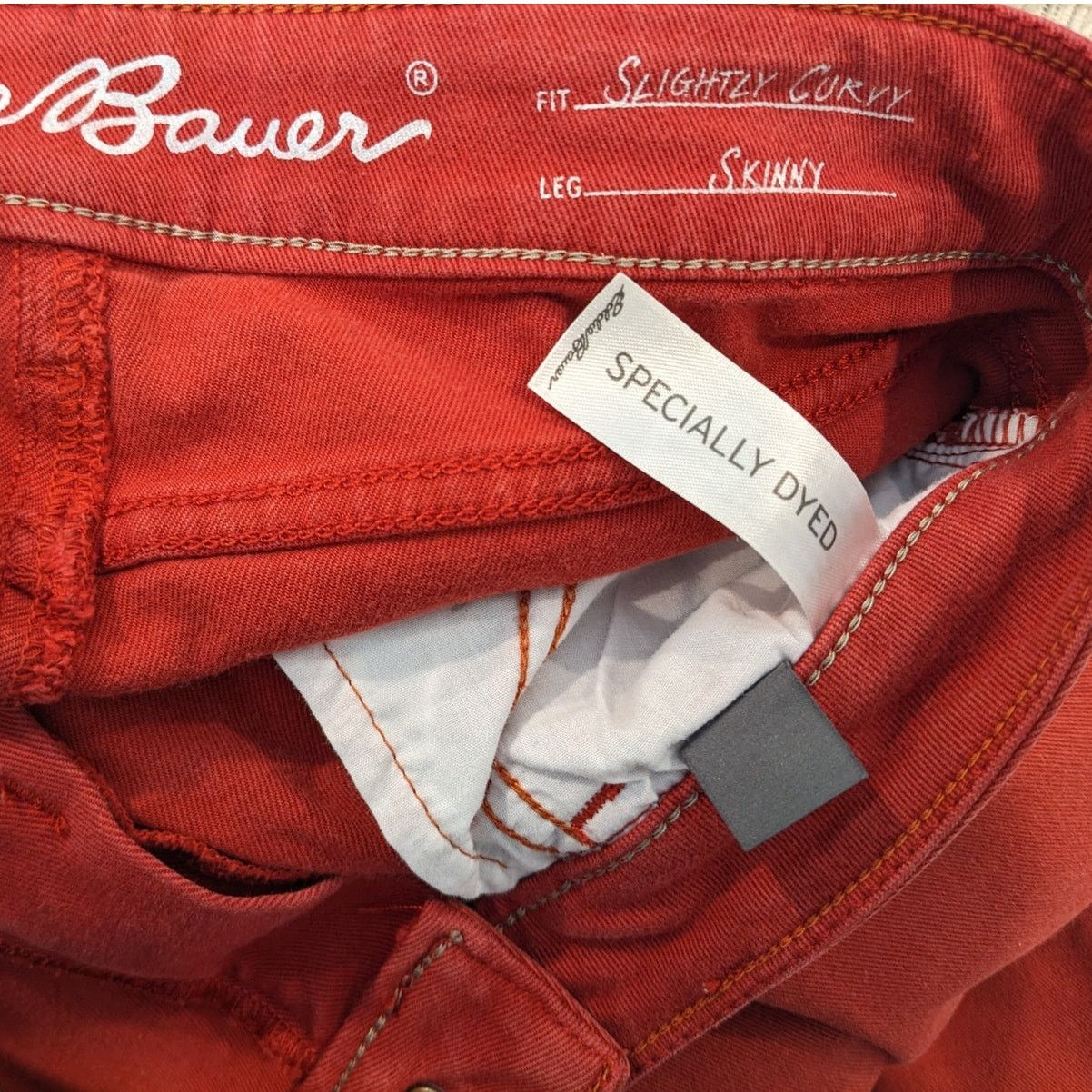 Eddie Bauer Eddie Bauer Red Slightly Curvy Skinny Jeans Specially Dyed Size 26" / US 2 / IT 38 - 4 Thumbnail