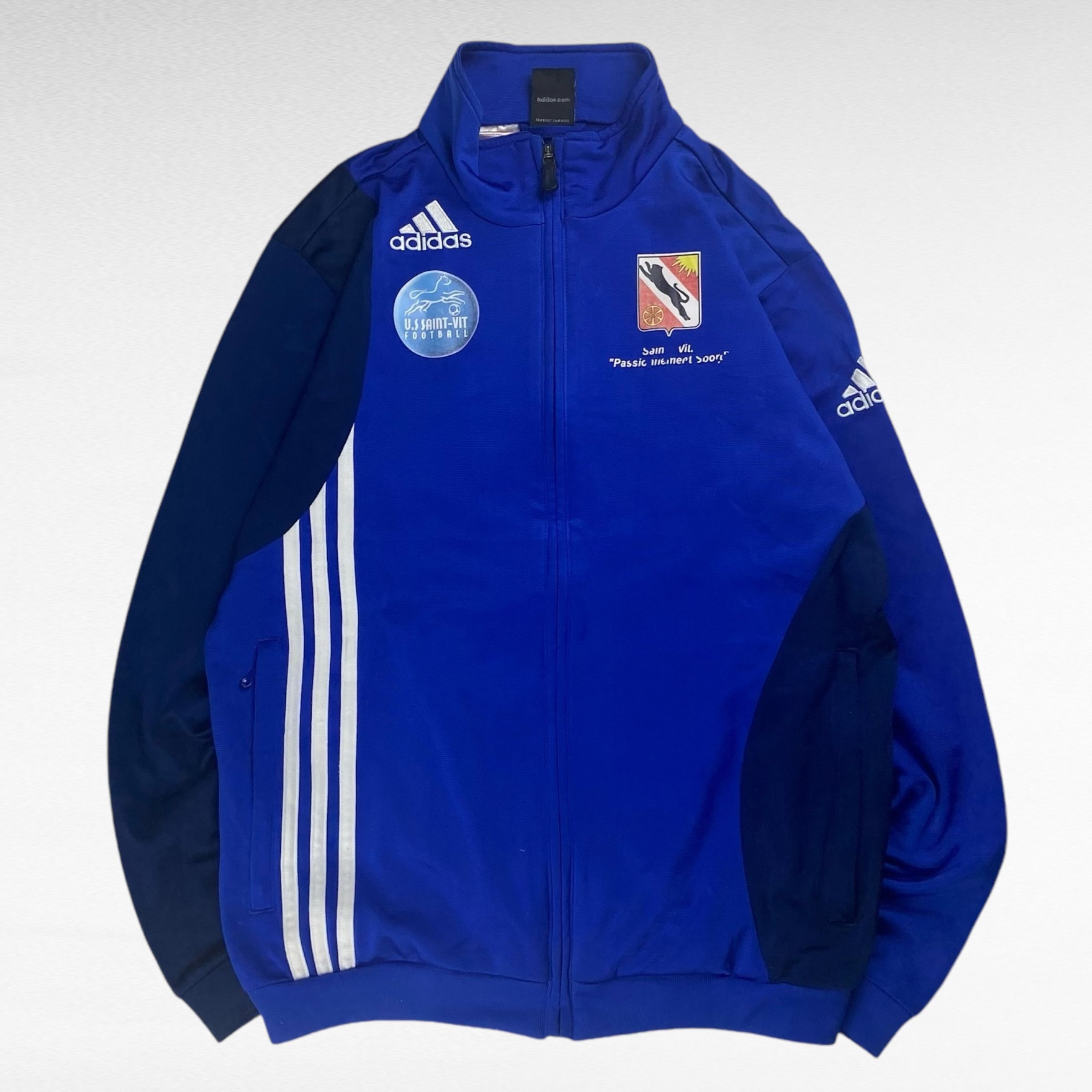 Adidas Adidas 00s Jacket Blue Size L Size US L / EU 52-54 / 3 - 1 Thumbnail