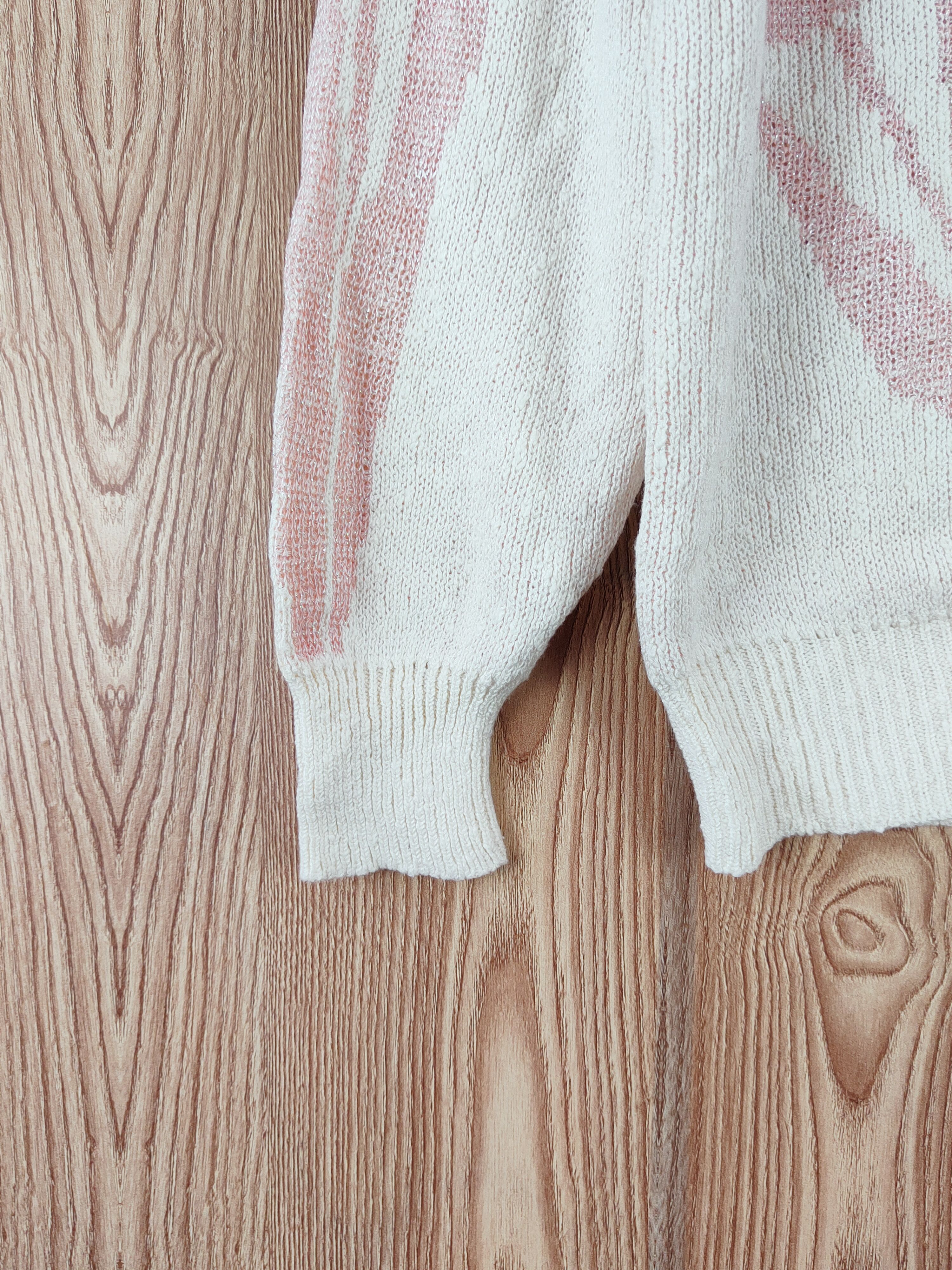 Homespun Knitwear × Japanese Brand Fashion and Village Cream Knitwear Cardigan #W832 Size M / US 6-8 / IT 42-44 - 4 Thumbnail