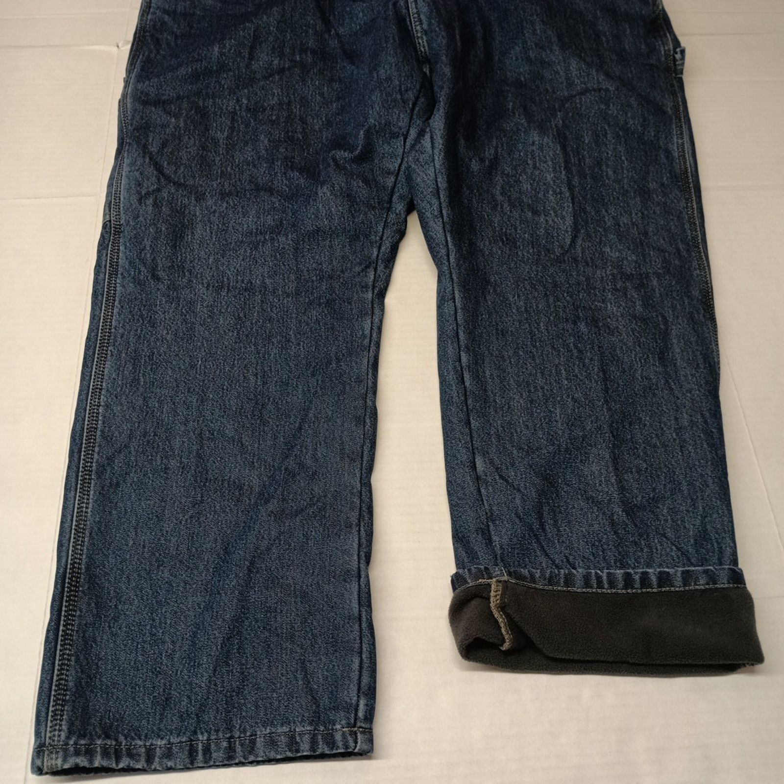 Wrangler Wrangler 42x30 Men's Relaxed Fleece Lined Carpenter Jeans Size US 42 / EU 58 - 3 Thumbnail