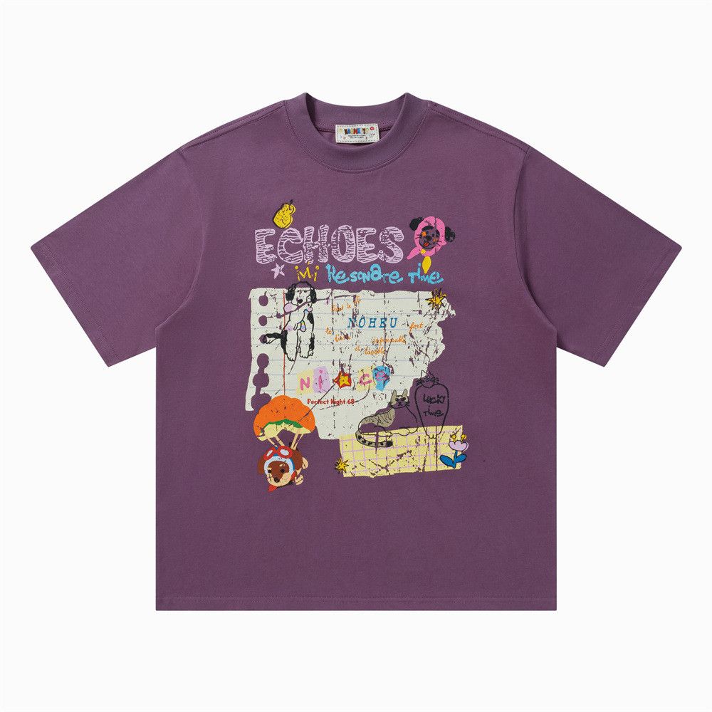 Japanese Brand Men's Crew Neck T-Shirt with Cartoon Print Size US M / EU 48-50 / 2 - 1 Thumbnail