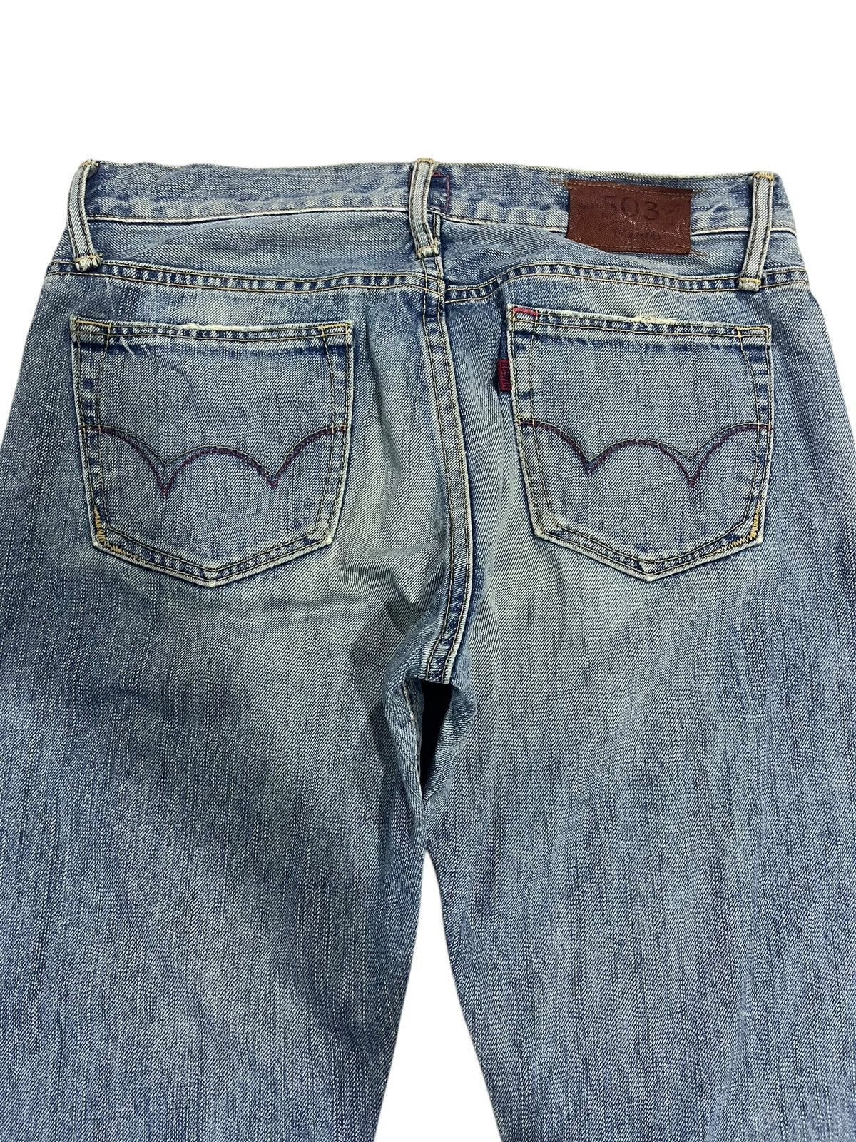 If Six Was Nine SUPER FLARE💥 VINTAGE EDWIN WASHED BLUE DENIM PANTS Size 32" / US 10 / IT 46 - 10 Thumbnail