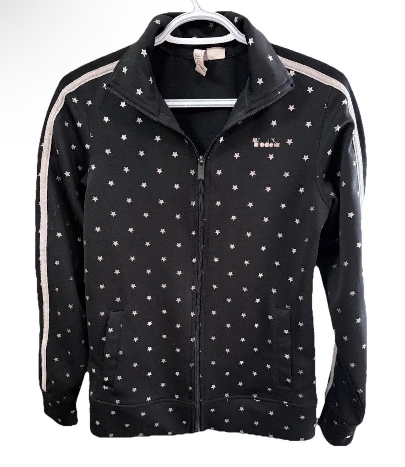 Diadora Black Star Pattern Track Jacket Diadora Size XL / US 12-14 / IT 48-50 - 1 Thumbnail