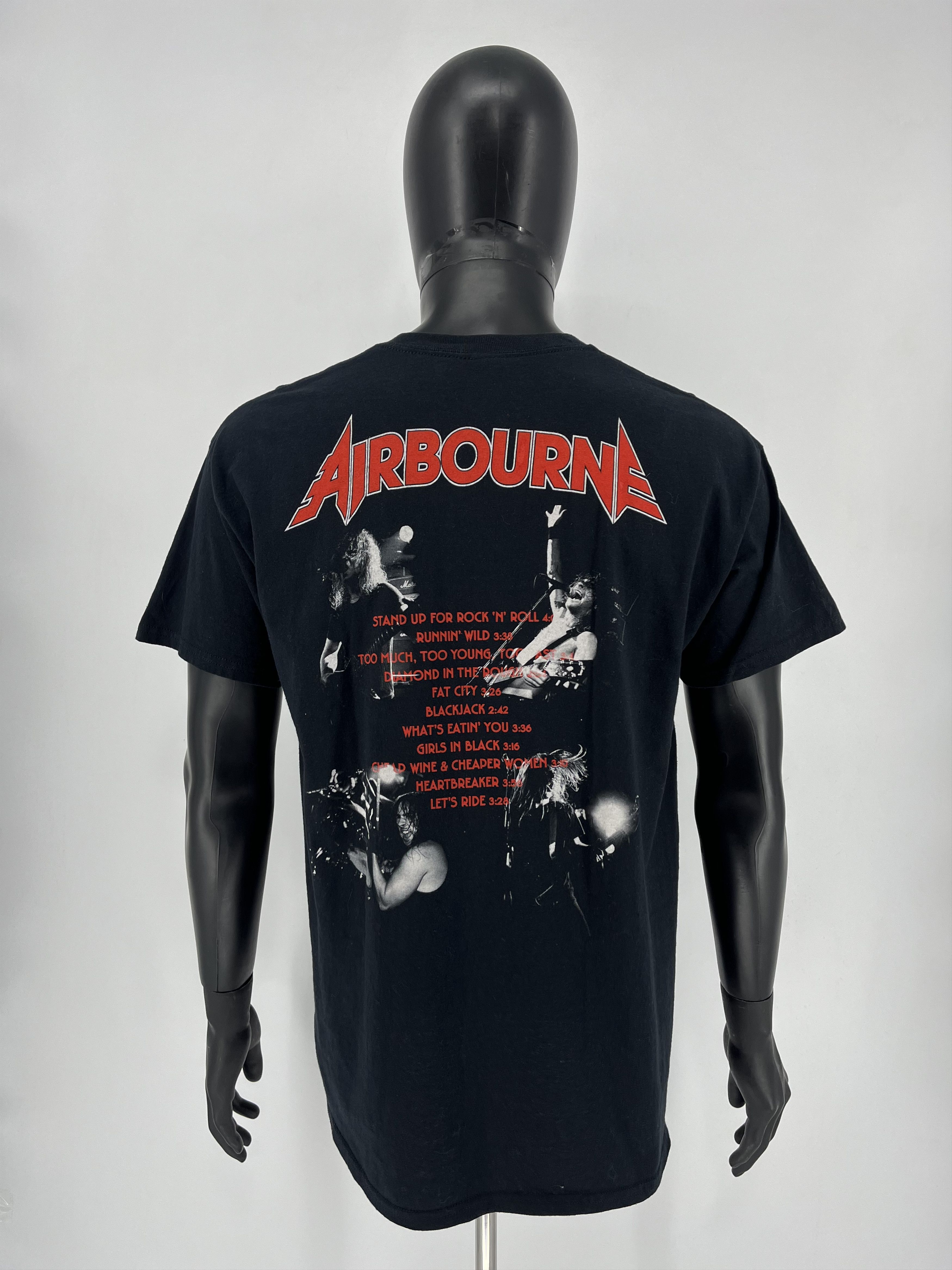 Band Tees Vintage Y2K Airborne Running Wild big logo 2017 tee 90’s Size US L / EU 52-54 / 3 - 9 Thumbnail