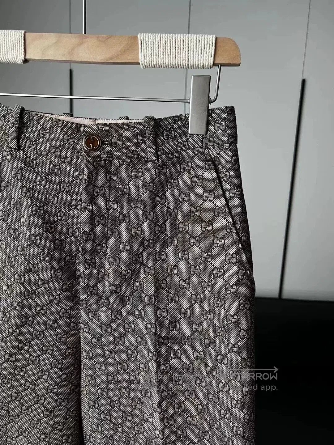 Gucci Gucci Logo Flared Loose Suit Pants. Size 37" - 3 Thumbnail