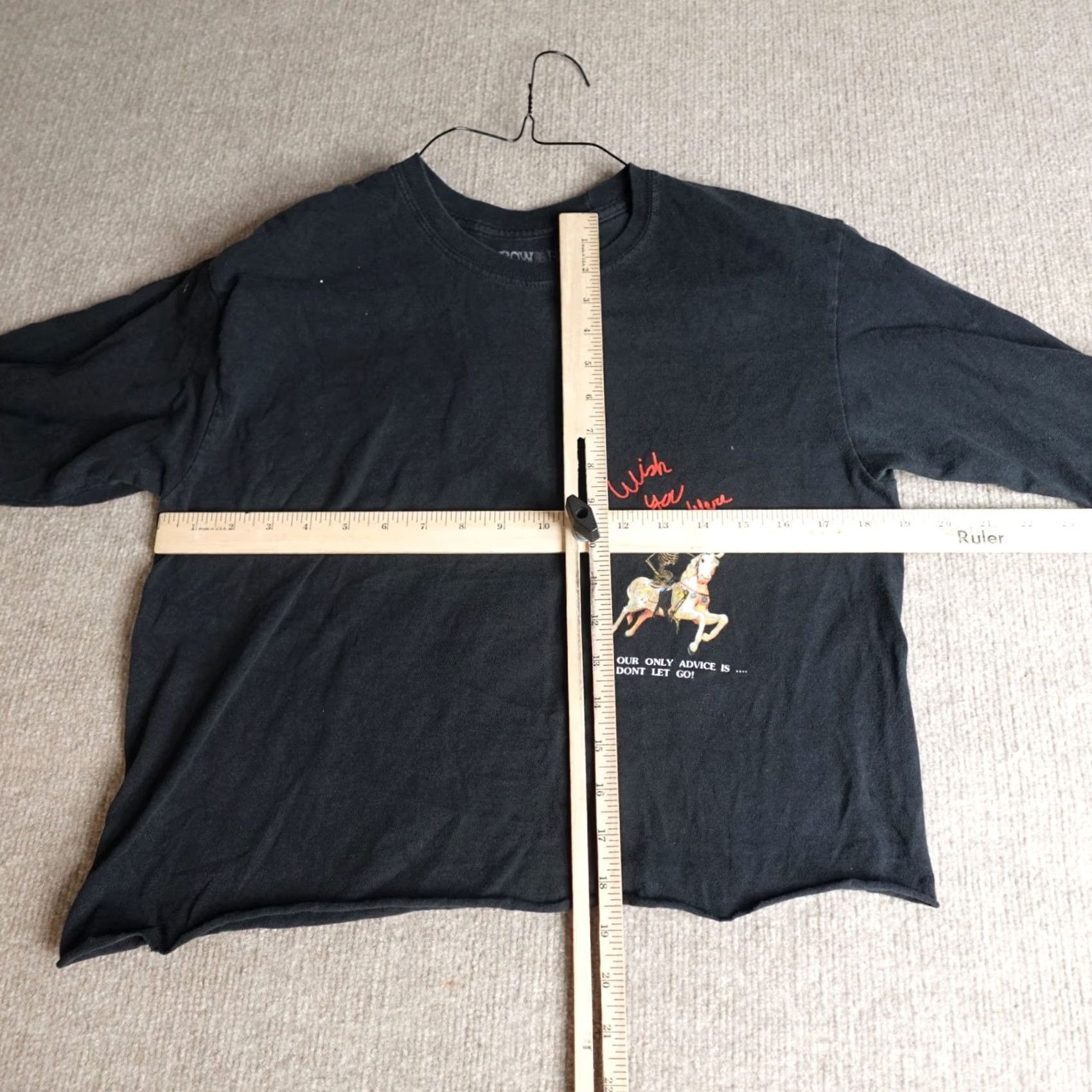 Travis Scott Astroworld Womens Shirt Small Black Double Sided Cropped Tour 2019 Travis Scott Shirt Mens Womens Girls Size S / US 4 / IT 40 - 3 Thumbnail
