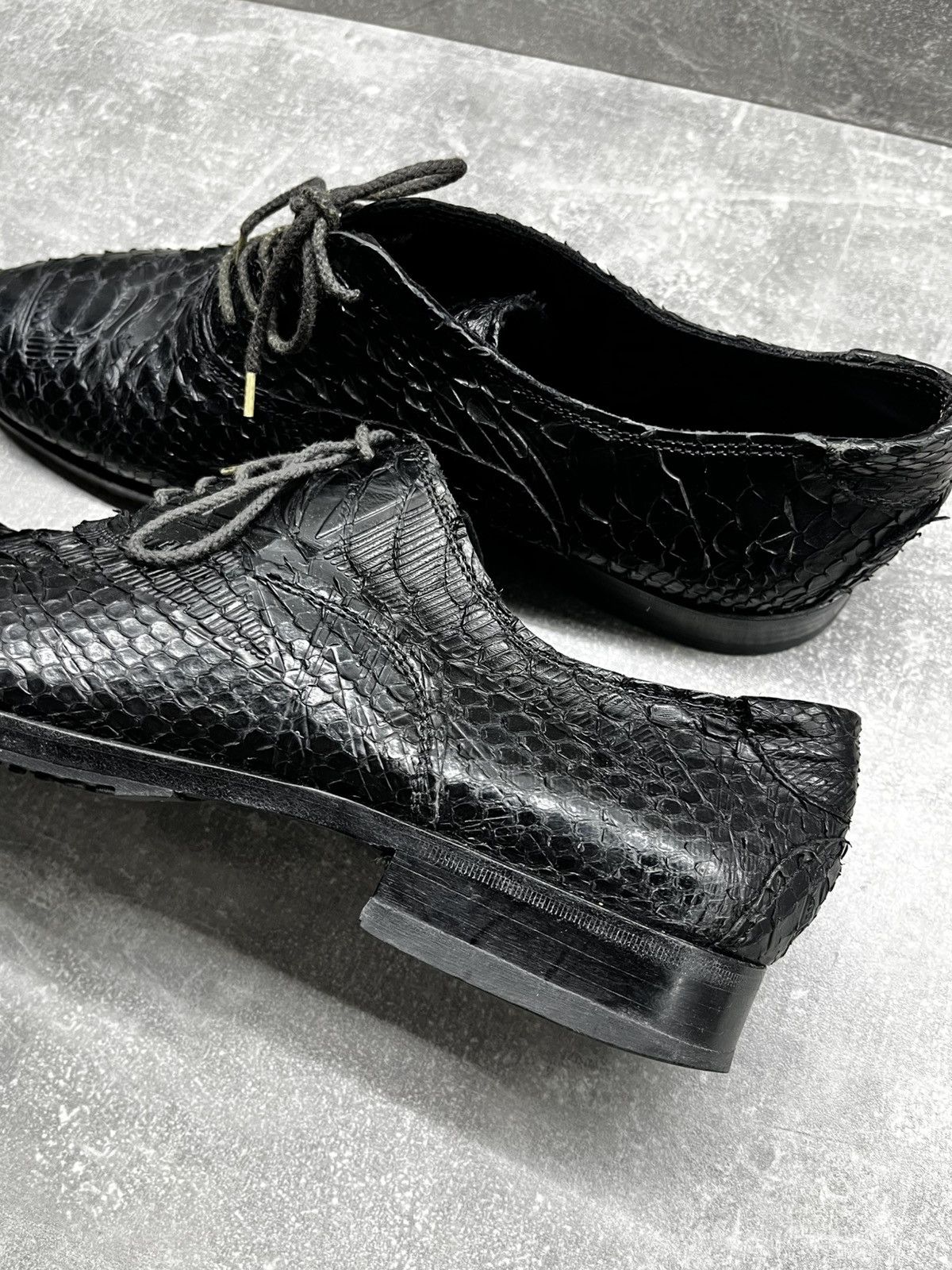 Barracuda Barracuda avant garde python learher bottega veneta style Size US 10.5 / EU 43-44 - 3 Thumbnail