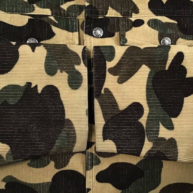 Bape × Nigo 🔥Vintage🔥 BAPE camo Corduroy Boa Jacket a bathing ape NIGO Size US S / EU 44-46 / 1 - 5 Thumbnail