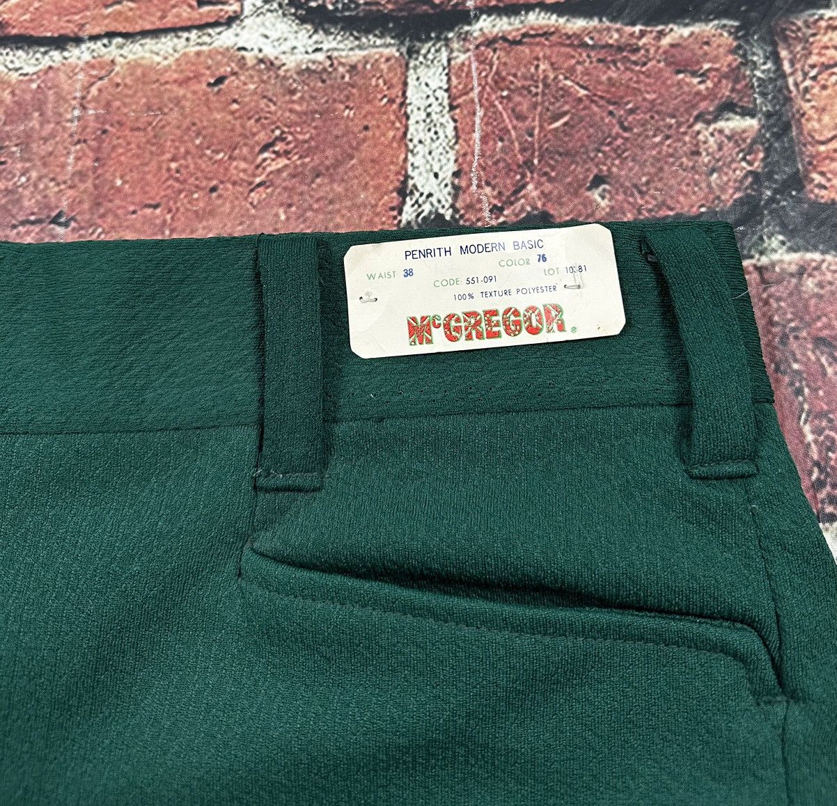 McGregor × Vintage Vintage McGregor Permanent Press Shorts 70s 80s Dark Green Size US 38 / EU 54 - 3 Thumbnail