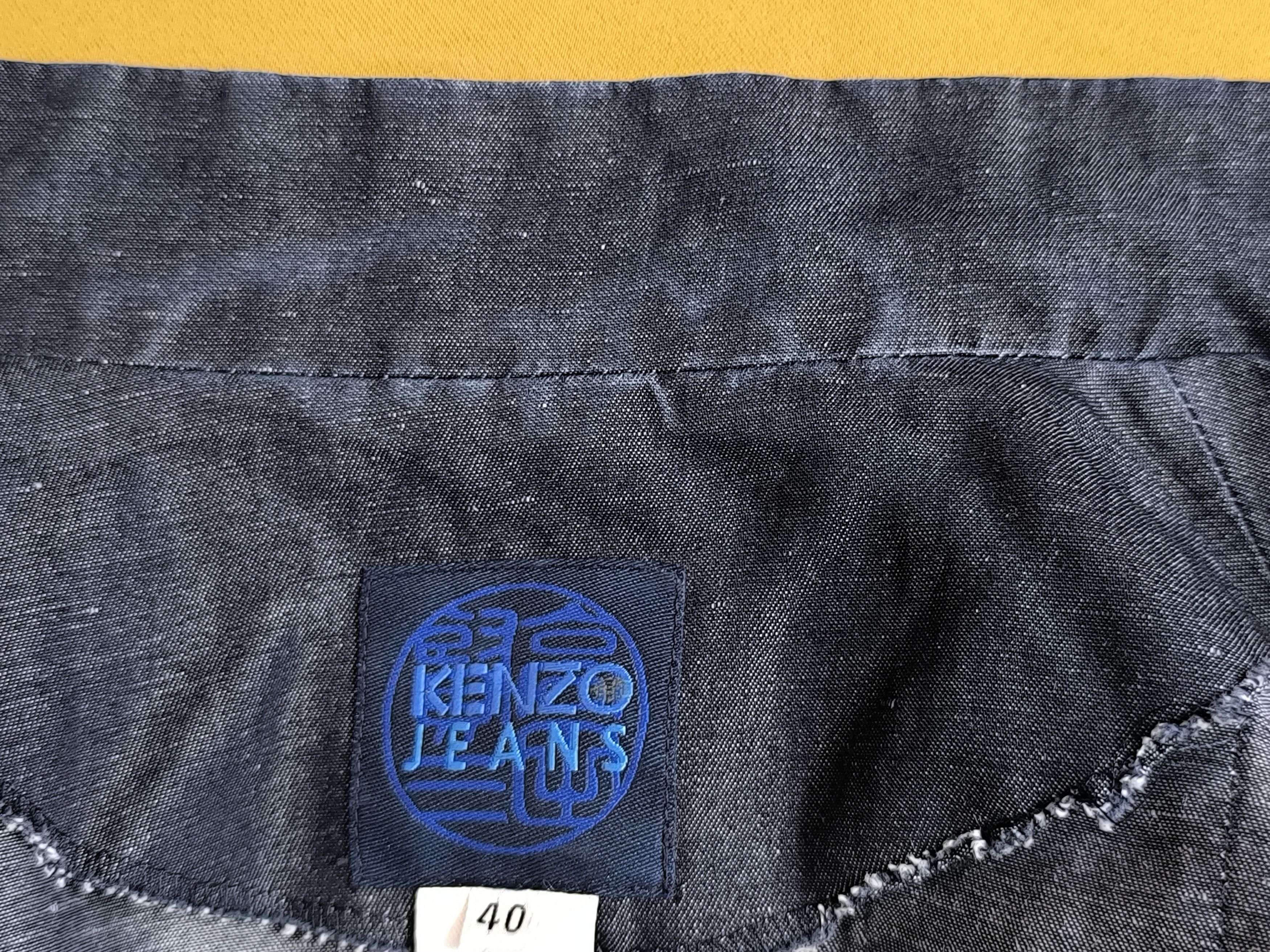 Kenzo Vintage Kenzo Women's Blue Zip-Up Denim Jacket Size 40 Size M / US 6-8 / IT 42-44 - 15 Thumbnail