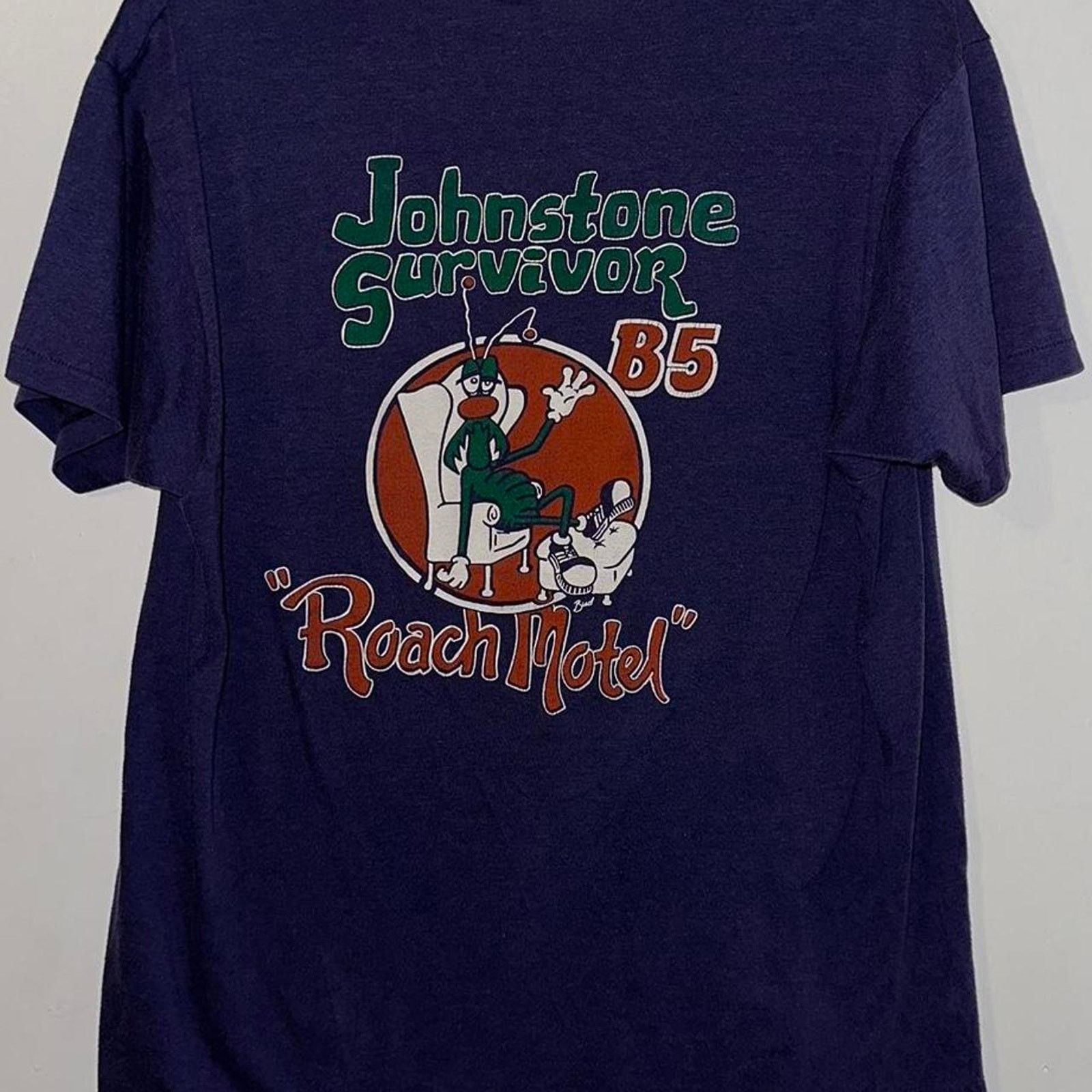Hanes Vintage 90s Single Stitch Clemson Roach Motel T Shirt size L Size US L / EU 52-54 / 3 - 1 Thumbnail