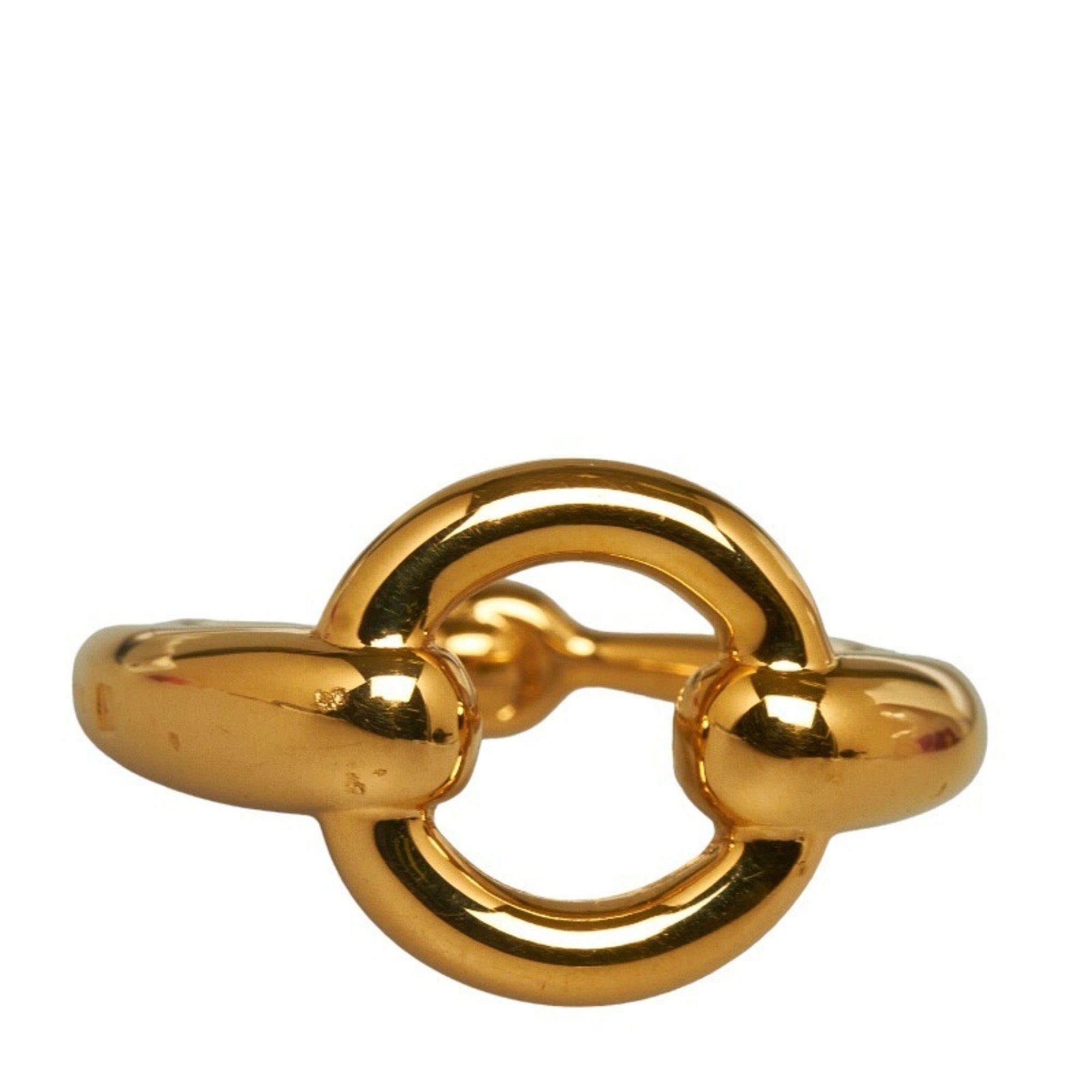 image of Hermes Mo Scarf Ring Gold Plated Women's