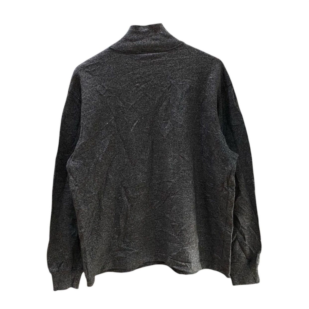 agnes b. Vintage Agnès B. Homme Charcoal Mock Neck Knit Long Sleeve Size US M / EU 48-50 / 2 - 2 Thumbnail