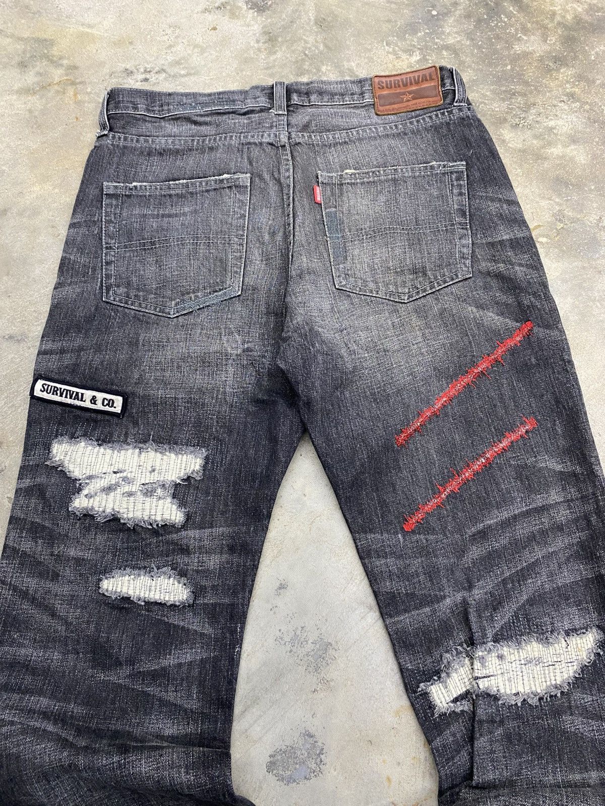If Six Was Nine × Le Grande Bleu (L.G.B.) 💥bindding offer💥 japan grunge distress violent survival pant Size US 32 / EU 48 - 9 Thumbnail