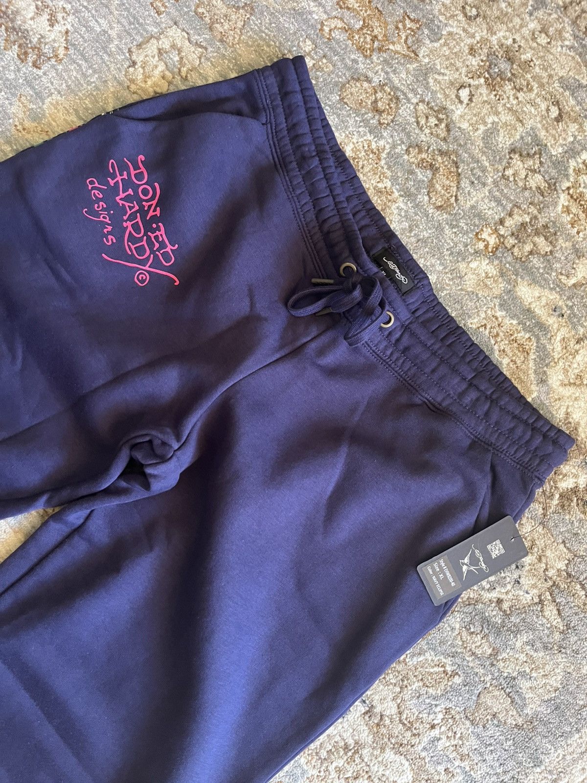 Ed Hardy BAGGY GRAPHIC ED HARDY UNISEX SWEATPANTS XL Size US 34 / EU 50 - 3 Thumbnail