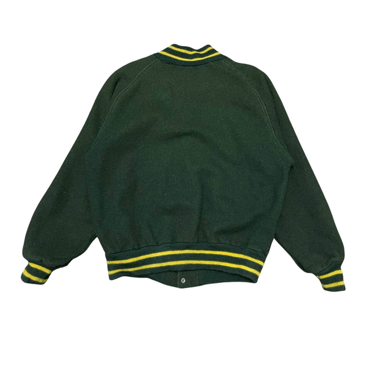 Vintage Vintage 70's Lasley Knitting Varsity Jacket Wool Size US L / EU 52-54 / 3 - 14 Thumbnail