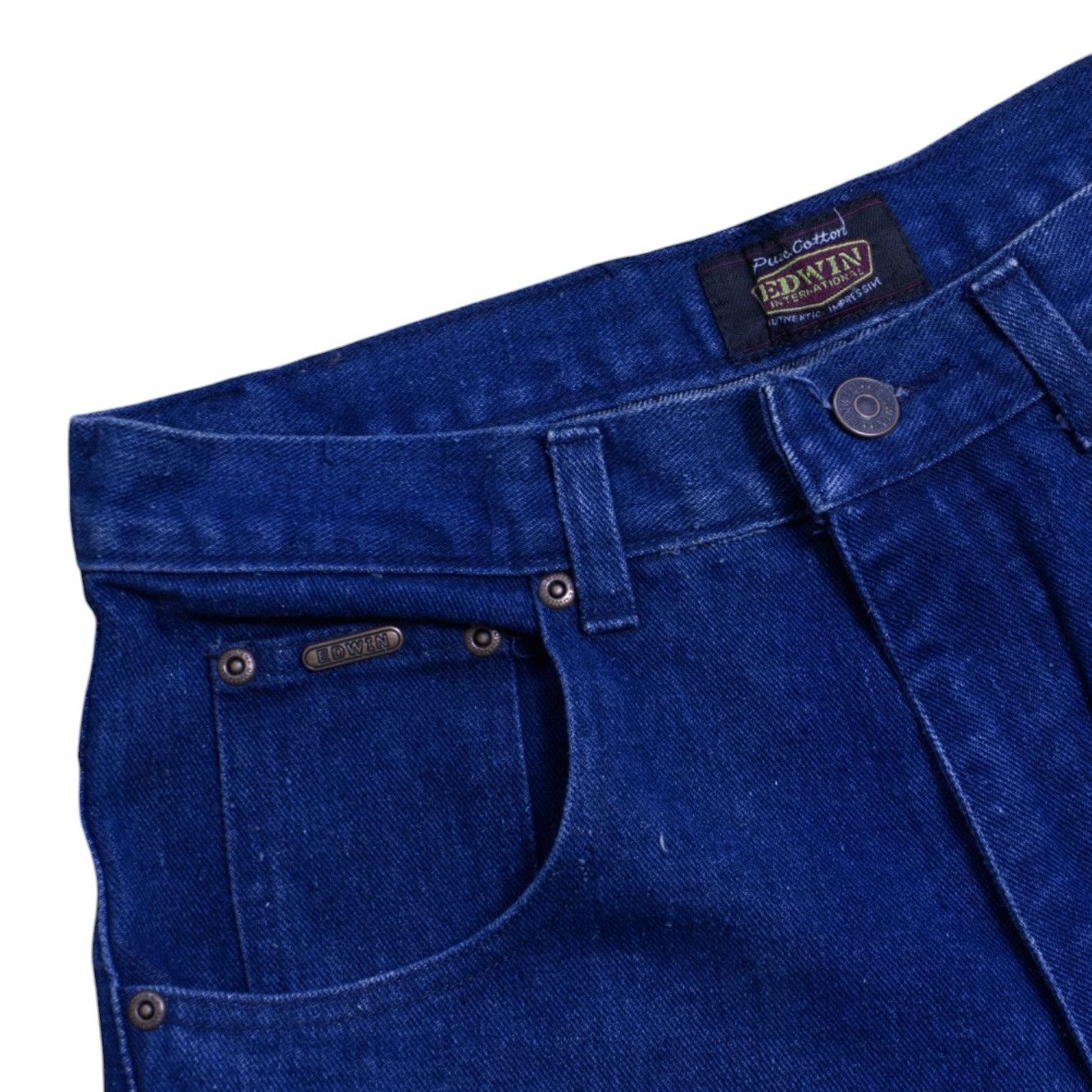 Edwin Vintage 70s Edwin Limited Edition Denim Cargo Jeans Size US 30 / EU 46 - 2 Thumbnail