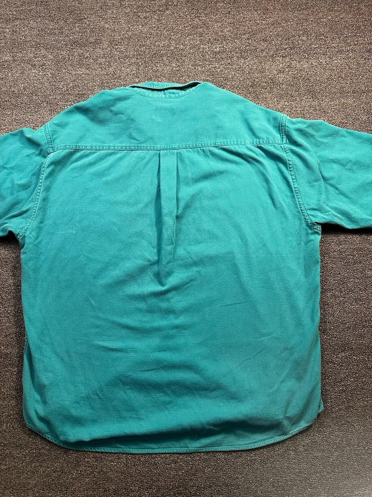 Club Room VTG RARE Club Room Men's XL Teal Button-Down Heavy Cotton Size US XL / EU 56 / 4 - 6 Thumbnail