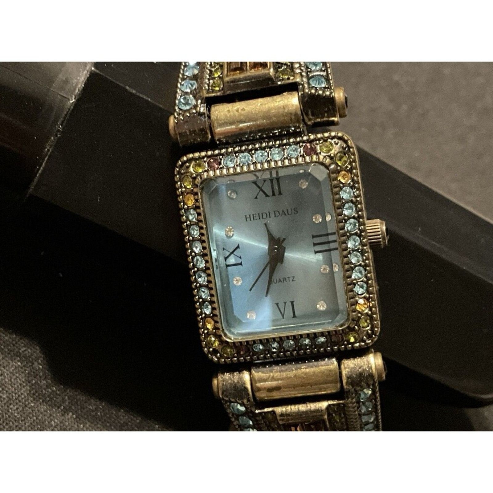 Other Heidi Daus Rhinestone Hinged Band Watch, Needs Battery Size ONE SIZE - 2 Thumbnail