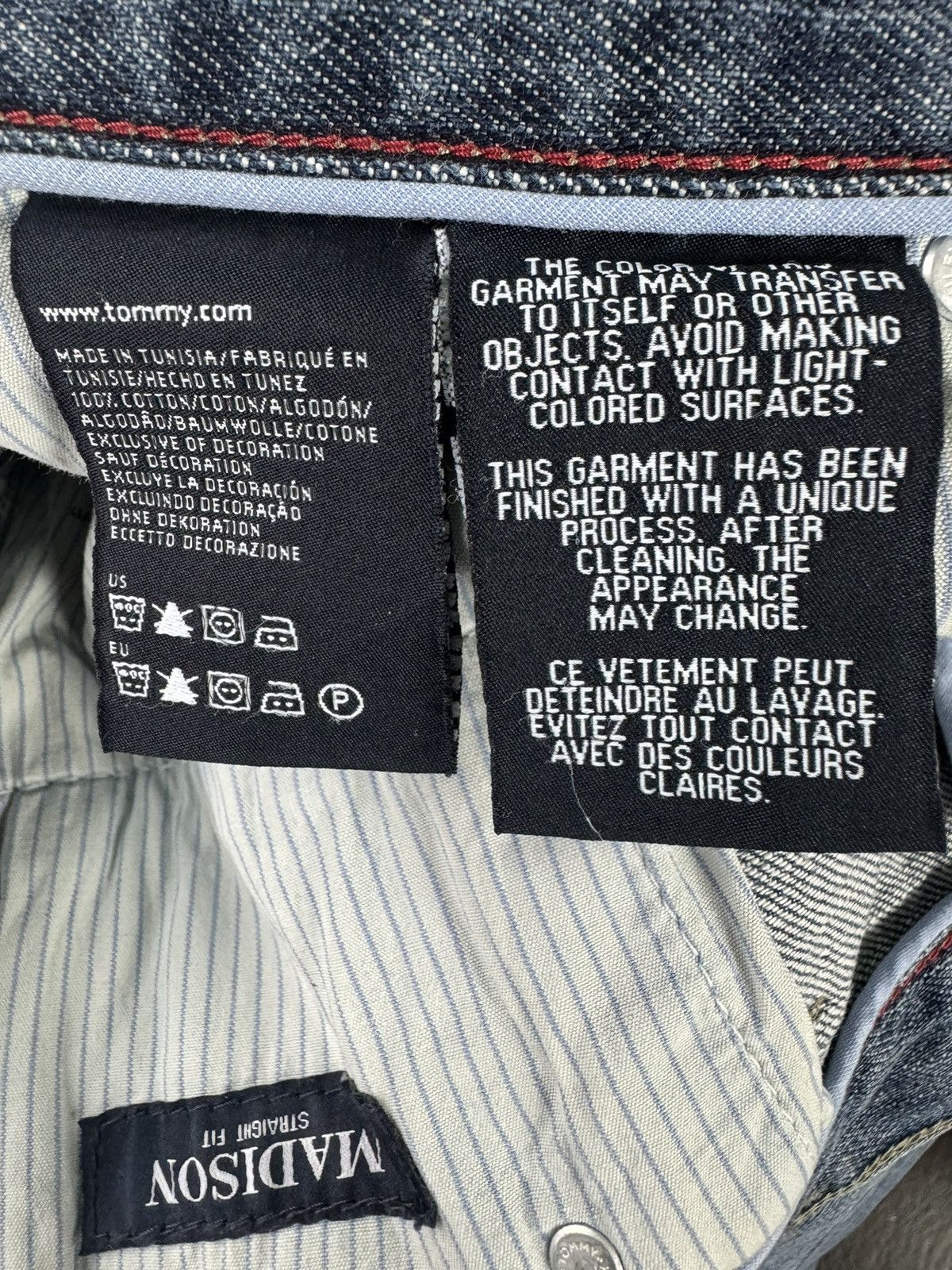 Tommy Hilfiger Crazy Vintage Y2K Tommy Hilfiger Madison Straight Denim Pant Size US 29 - 15 Thumbnail