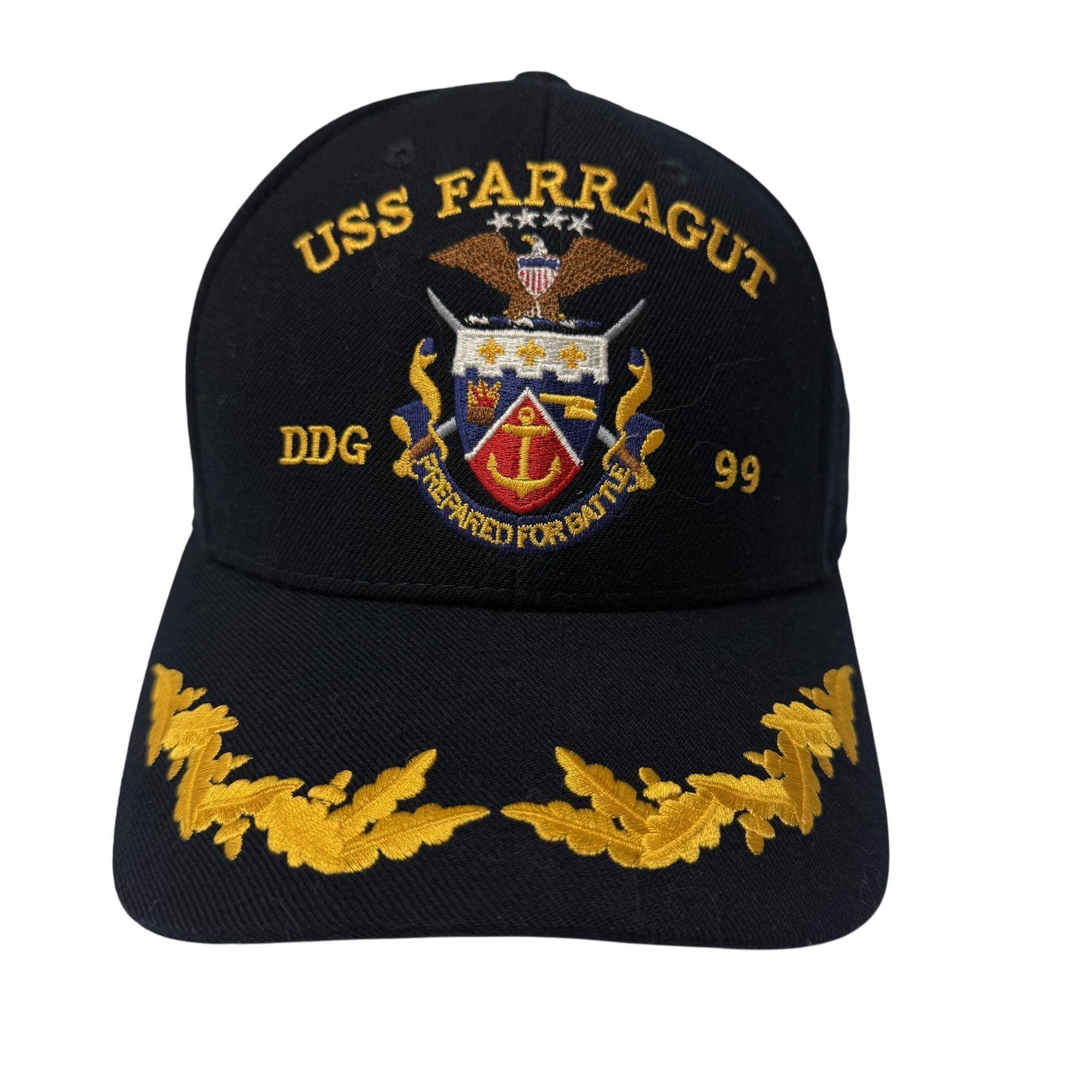 Other Vtg The Corps USS FARRAGUT DDG 99 Prepared for Battle Cap Size ONE SIZE - 1 Thumbnail