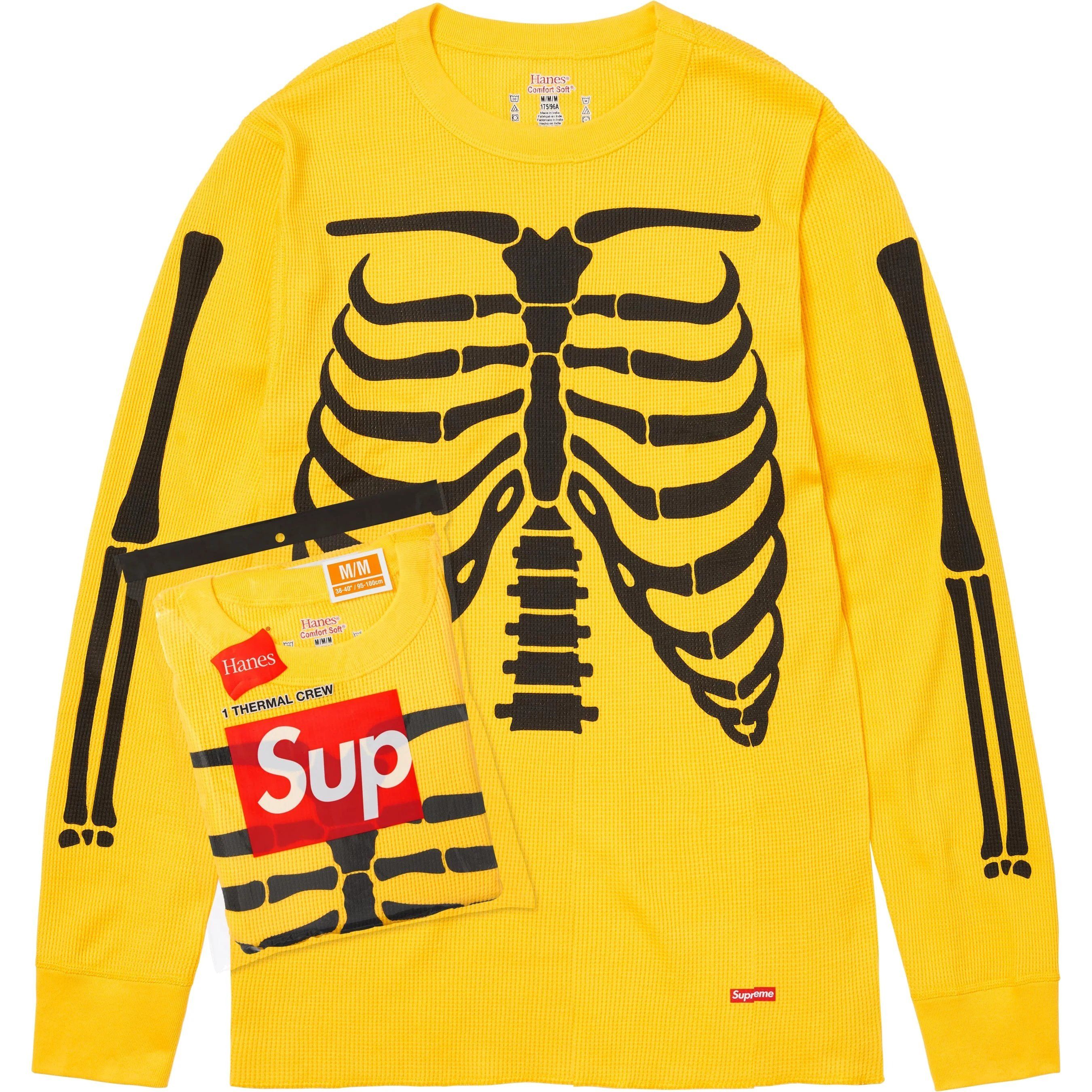 Supreme Supreme Hanes Bones Thermal Crew FW25 Floral Sz XL | Grailed