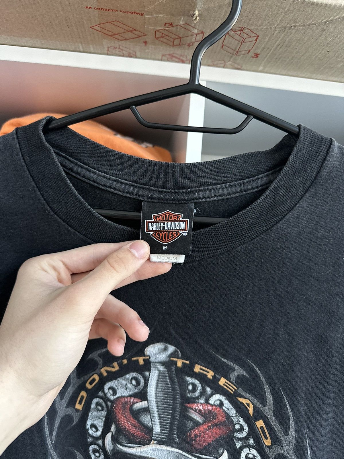 Harley Davidson 🔥VINTAGE HARLEY DAVIDSON GRAPHIC SNAKE T-SHIRT🔥 Size US M / EU 48-50 / 2 - 5 Thumbnail