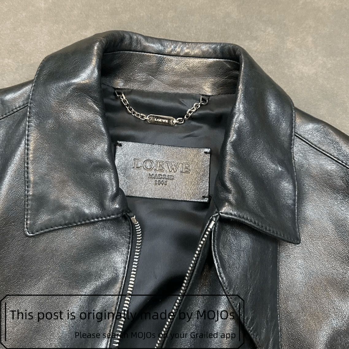 Loewe Sz M Loewe Leather Jacket mojos741 Size US M / EU 48-50 / 2 - 3 Thumbnail