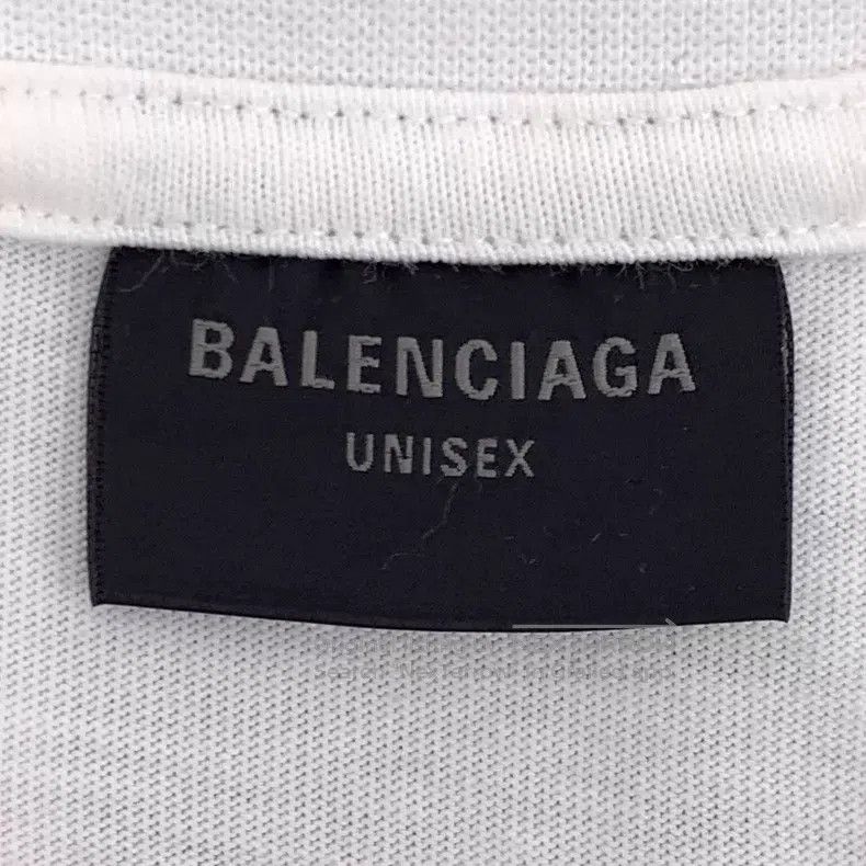 Balenciaga Balenciaga White Logo Letter Printed Cotton Short Sleeve T Size US S / EU 44-46 / 1 - 7 Thumbnail