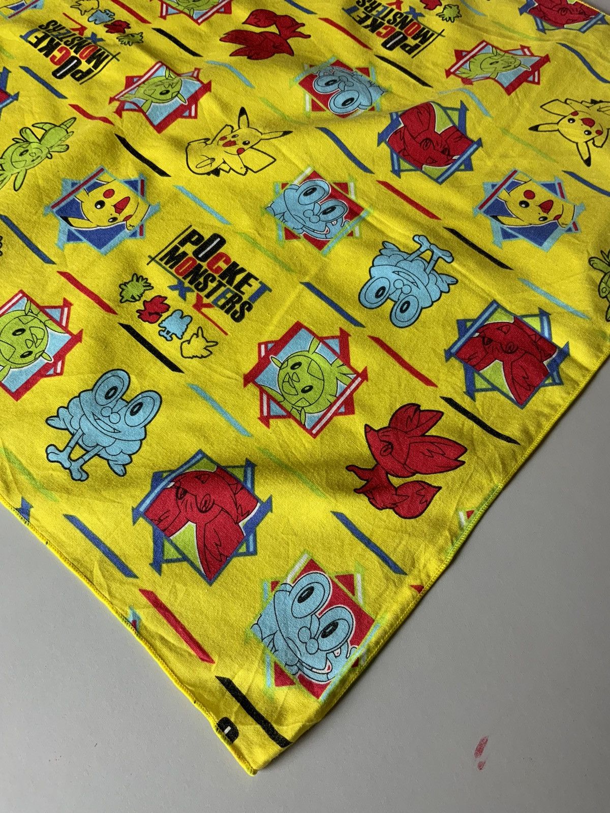 Japanese Brand Vintage Pokemon Pocket Monster Yellow Bandana Size ONE SIZE - 6 Thumbnail
