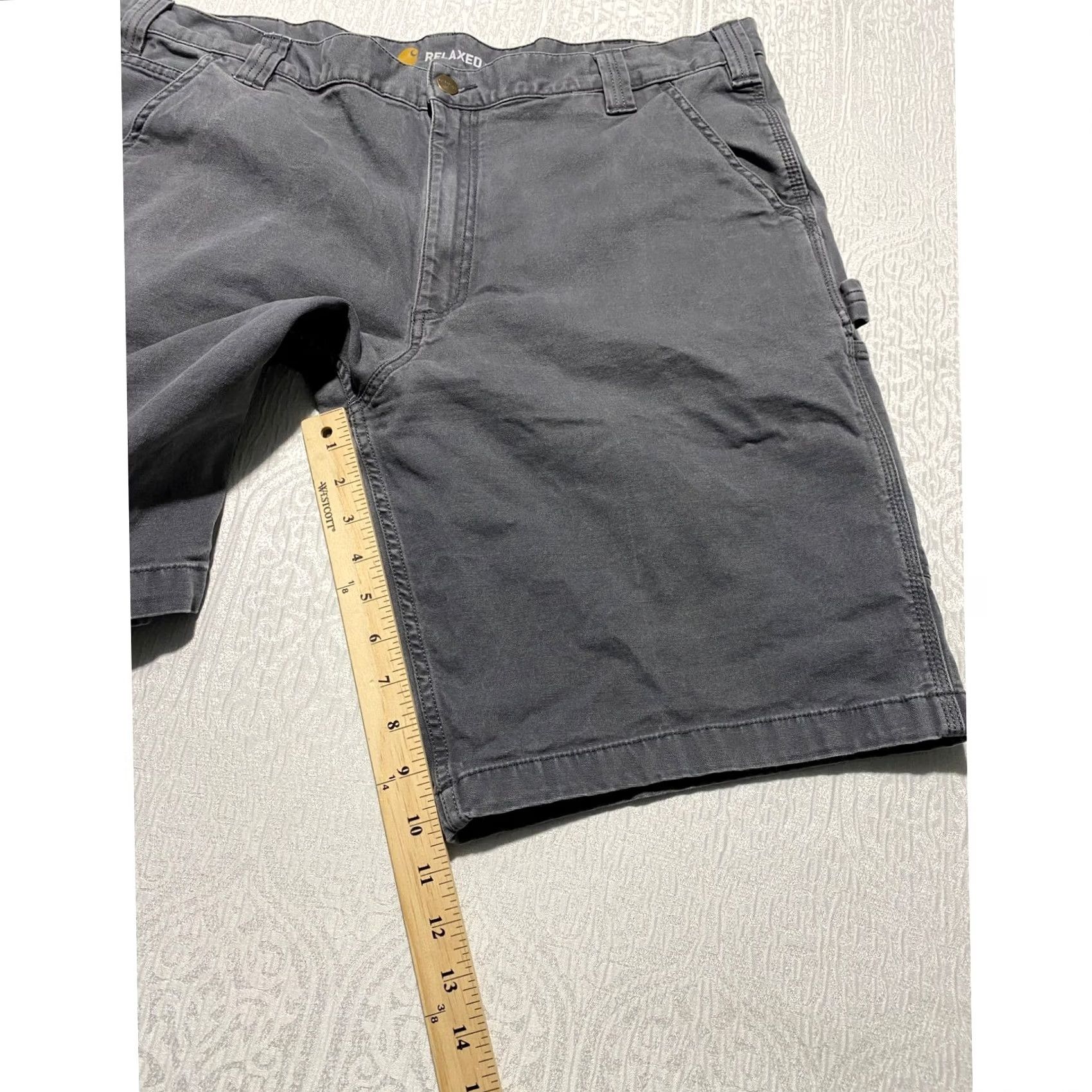 Carhartt Carhartt 103652 Men's Gray Rugged Flex Rigby Cargo Shorts Relaxed Cargo Shorts Size US 40 / EU 56 - 5 Thumbnail