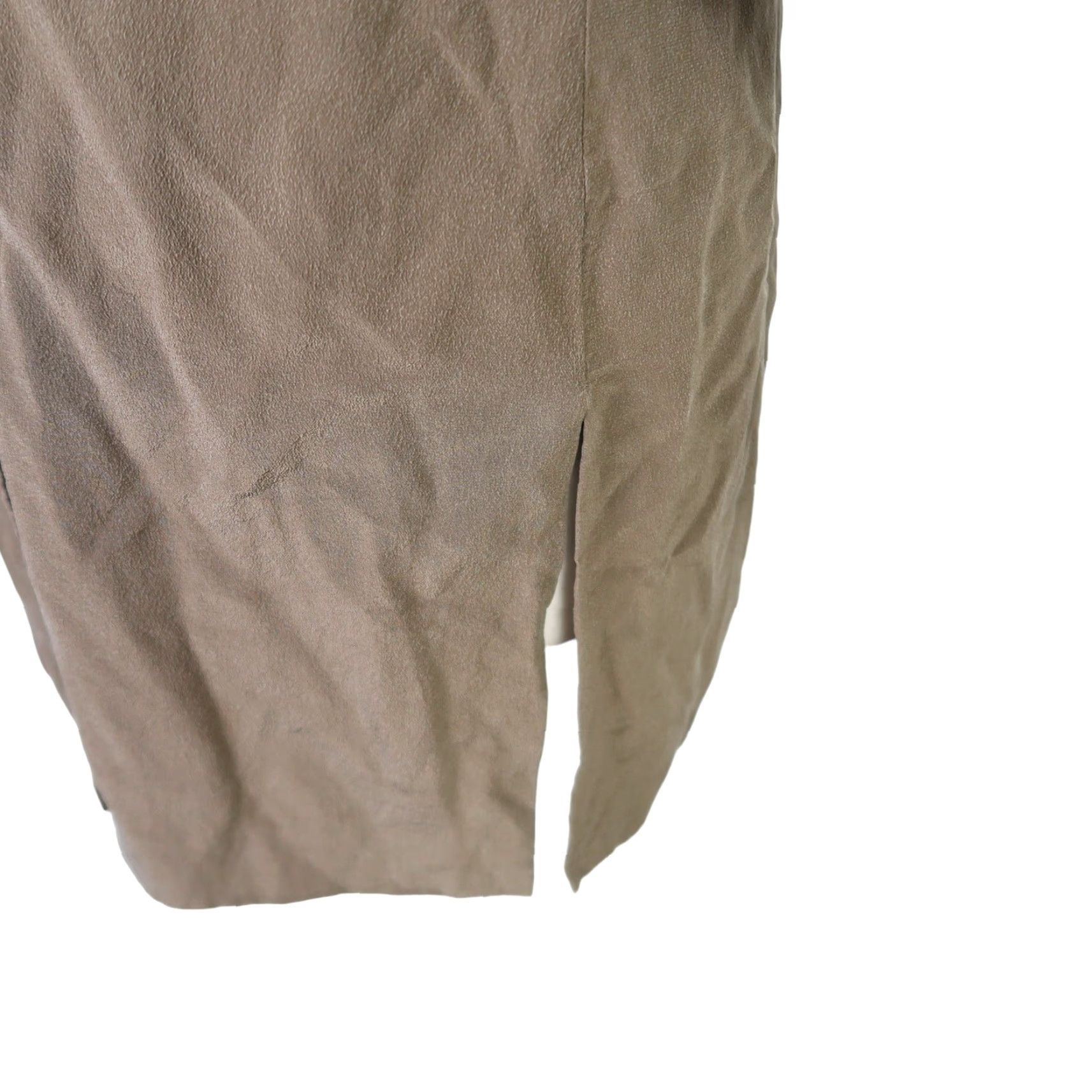 Vintage VINTAGE Patrick Collection Silk Blazer Jacket 90s Women Size 6 Taupe Brown Button Front Slim Fit Casual Workwear Mens? Size M / US 6-8 / IT 42-44 - 4 Thumbnail