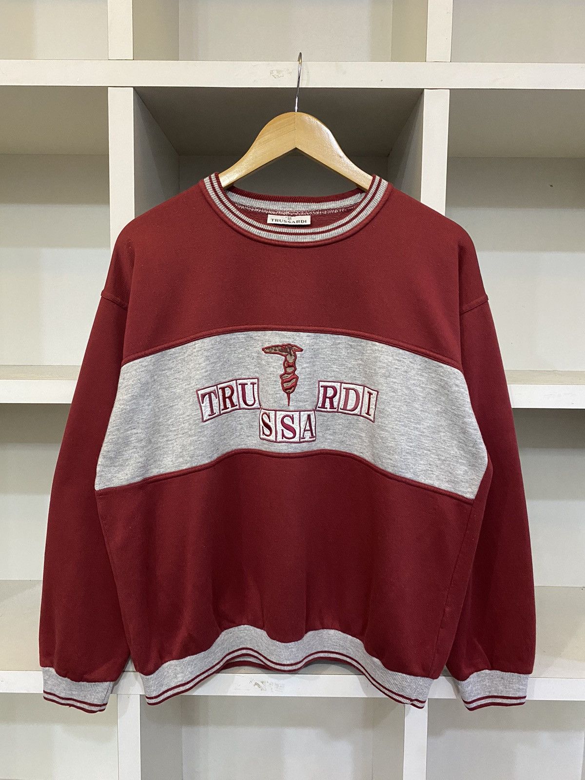Trussardi × Vintage Vintage Trussardi Made Italy Sweatshirt Size US M / EU 48-50 / 2 - 1 Thumbnail