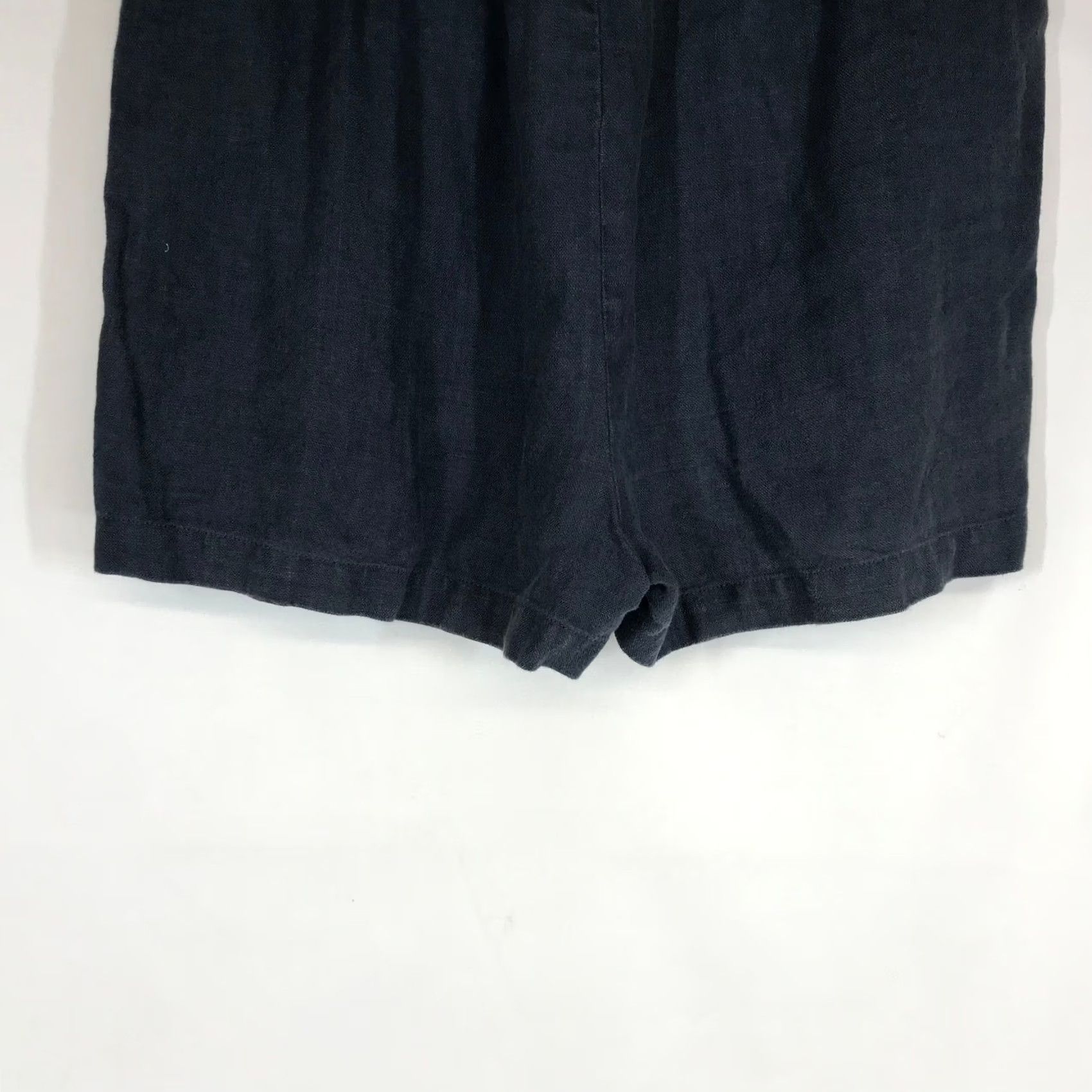 Pendleton Pendleton Womens Large 100% Linen Pull On Elastic Waist Shorts Charcoal Navy Size 36" / US 14 / IT 50 - 6 Thumbnail
