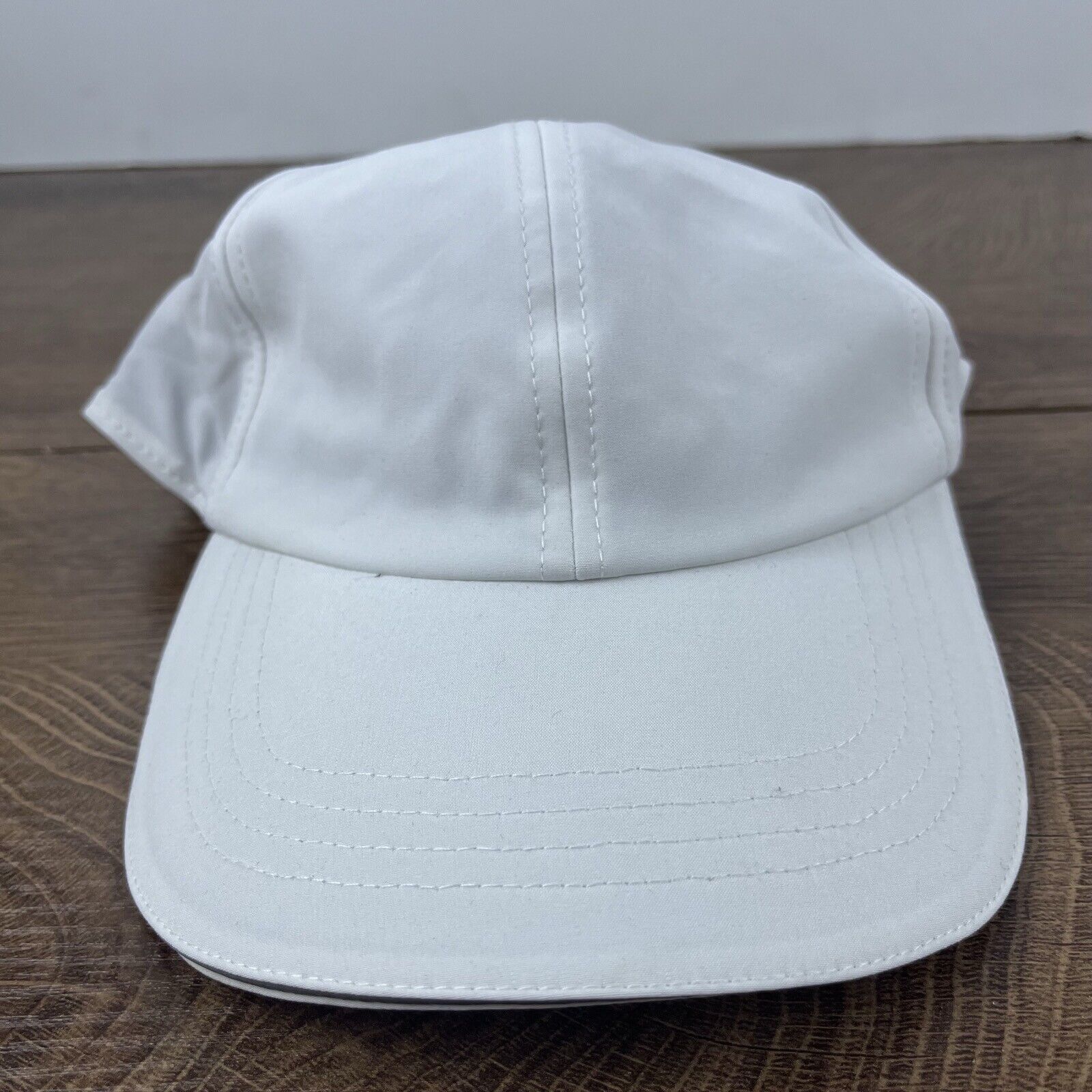 Other White Running Hat Adult Cap Athletic White Cap Hat Adjustabl Size ONE SIZE - 4 Thumbnail