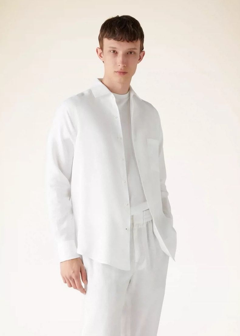 Loro Piana LORO PIANA Men's linen shirt Size US XS / EU 42 / 0 - 1 Thumbnail