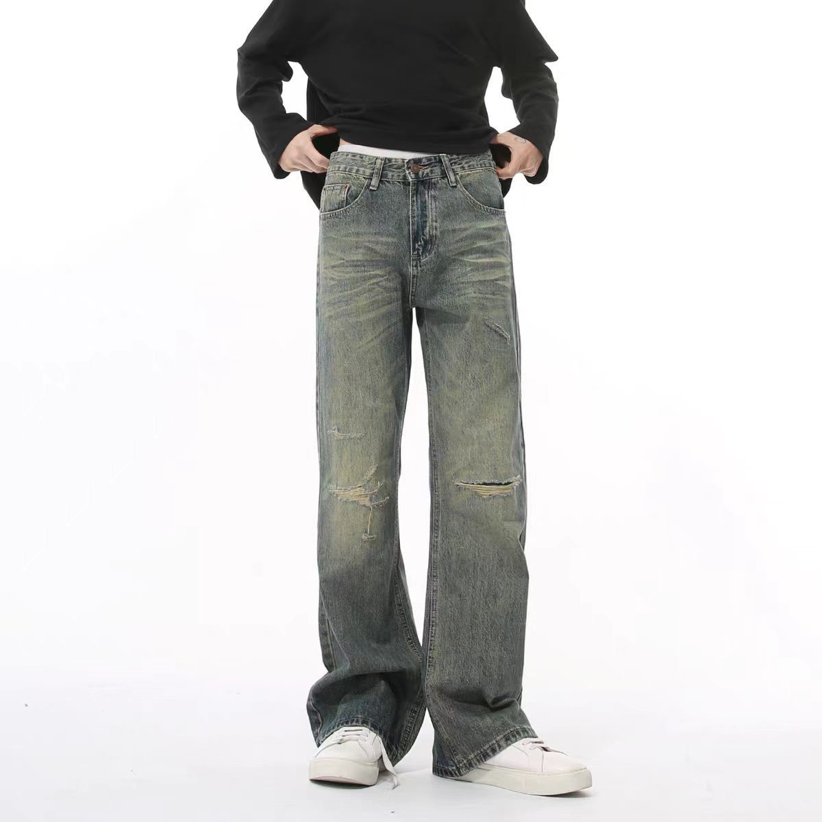 Jean Blue Slim-Fit Casual Jeans Size US 30 / EU 46 - 3 Thumbnail