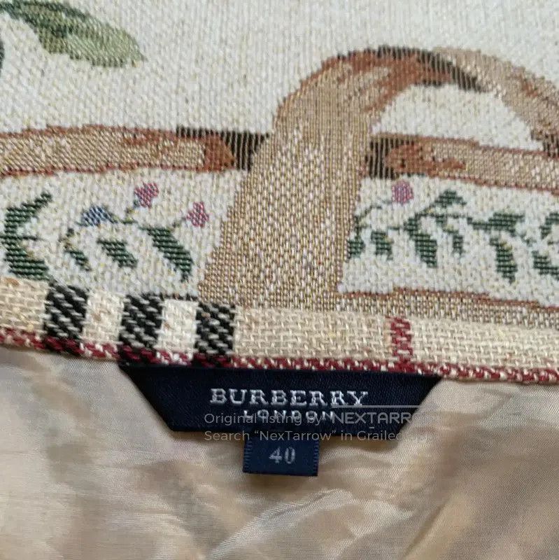 Burberry Burberry Beige Plaid Wool Blend Midi Skirt. Size 28" / US 6 / IT 42 - 3 Thumbnail