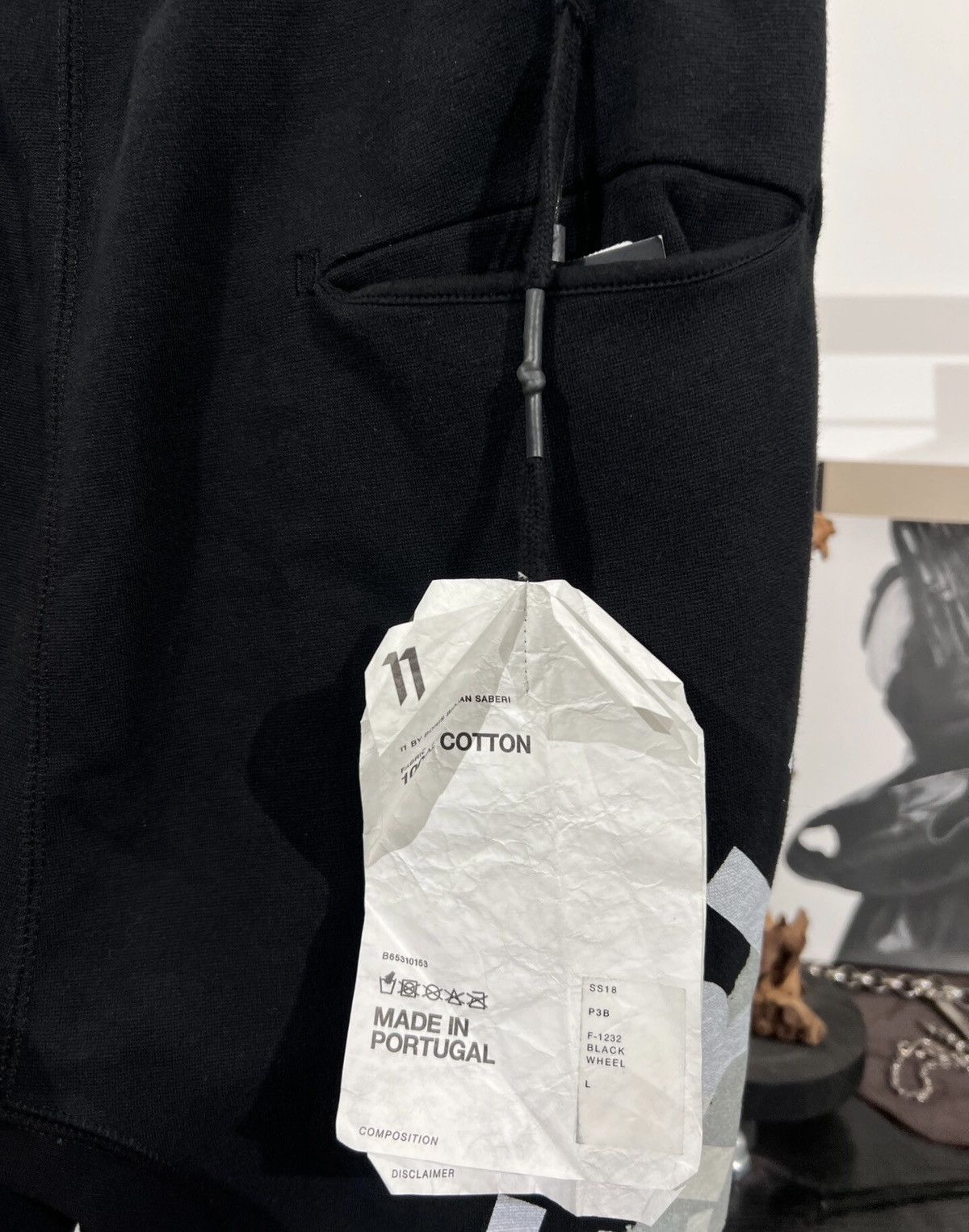 11 By Boris Bidjan Saberi 11ByBBS Lettering Print Tapered Track Pants Size US 33 - 4 Thumbnail