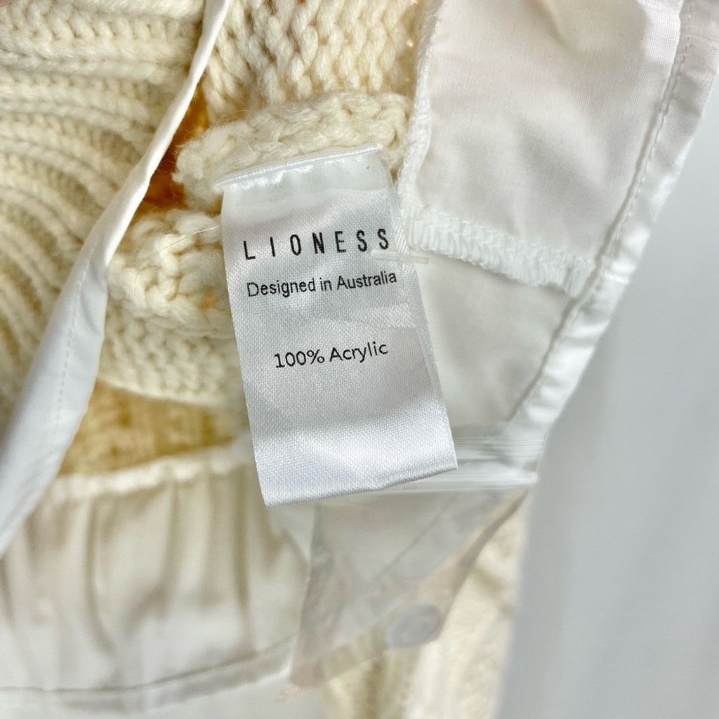 Lioness NEW Lioness Sonny Chic Cream Knit Crop Sweater US M (AU 10) Size S / US 4 / IT 40 - 10 Thumbnail