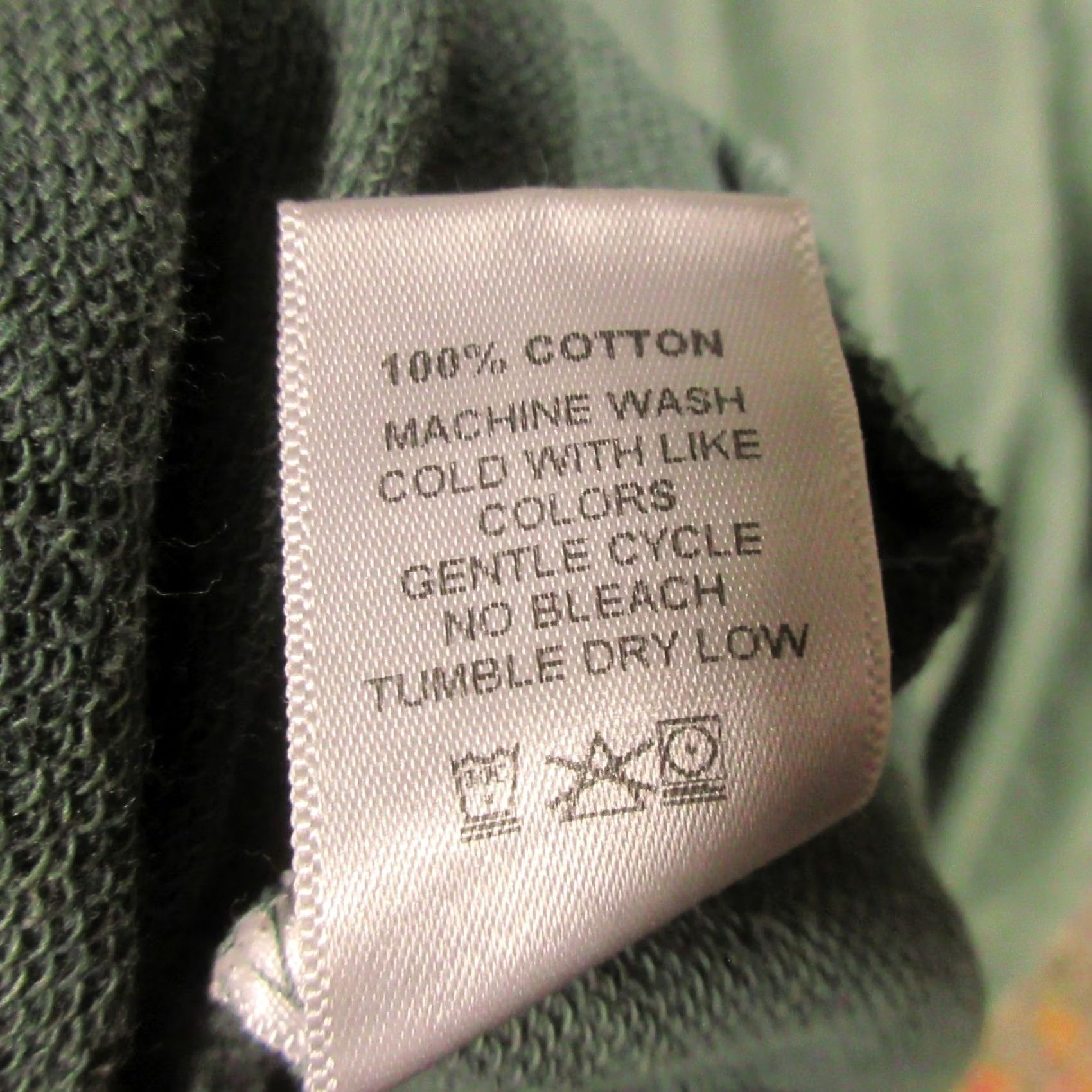 Vintage Jess & Jane Mineral Washed Cotton Pocket Dress S Long Sleeve Green A-Line Shift Knee Length Pockets Casual Travel Size S / US 4 / IT 40 - 7 Thumbnail